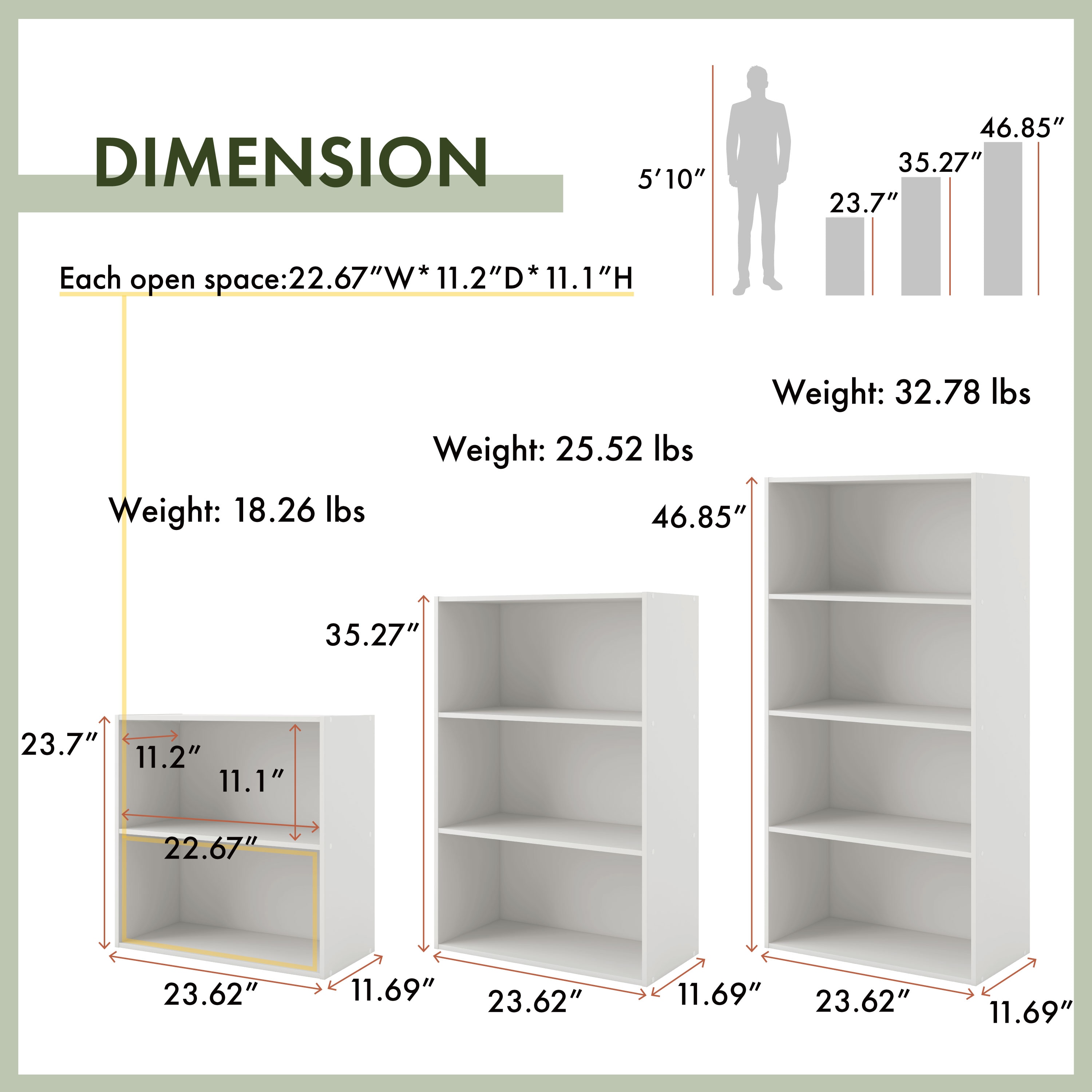 Furniture of America FGI-2381C47-2L bookcases - View #3