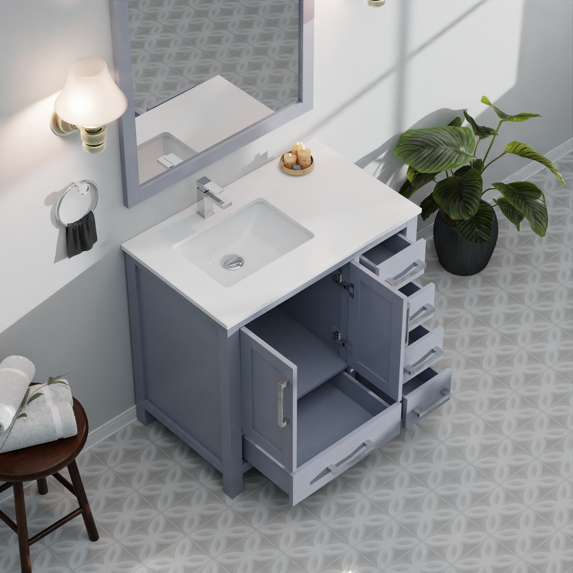 Lexora LVJ36SB310L Bath-Vanity-Combo - View #14