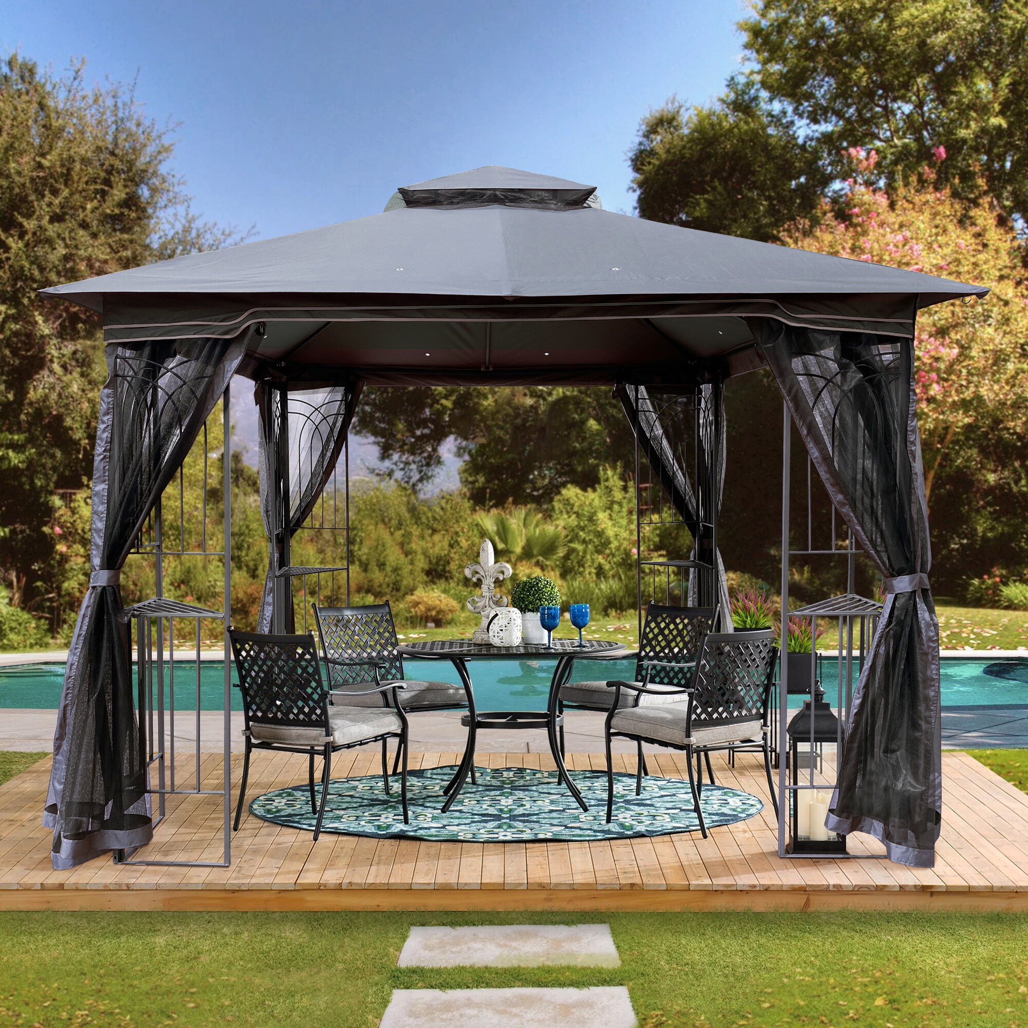 CESICIA W225-OPS-246 Wood-Resin-Gazebos - View #9
