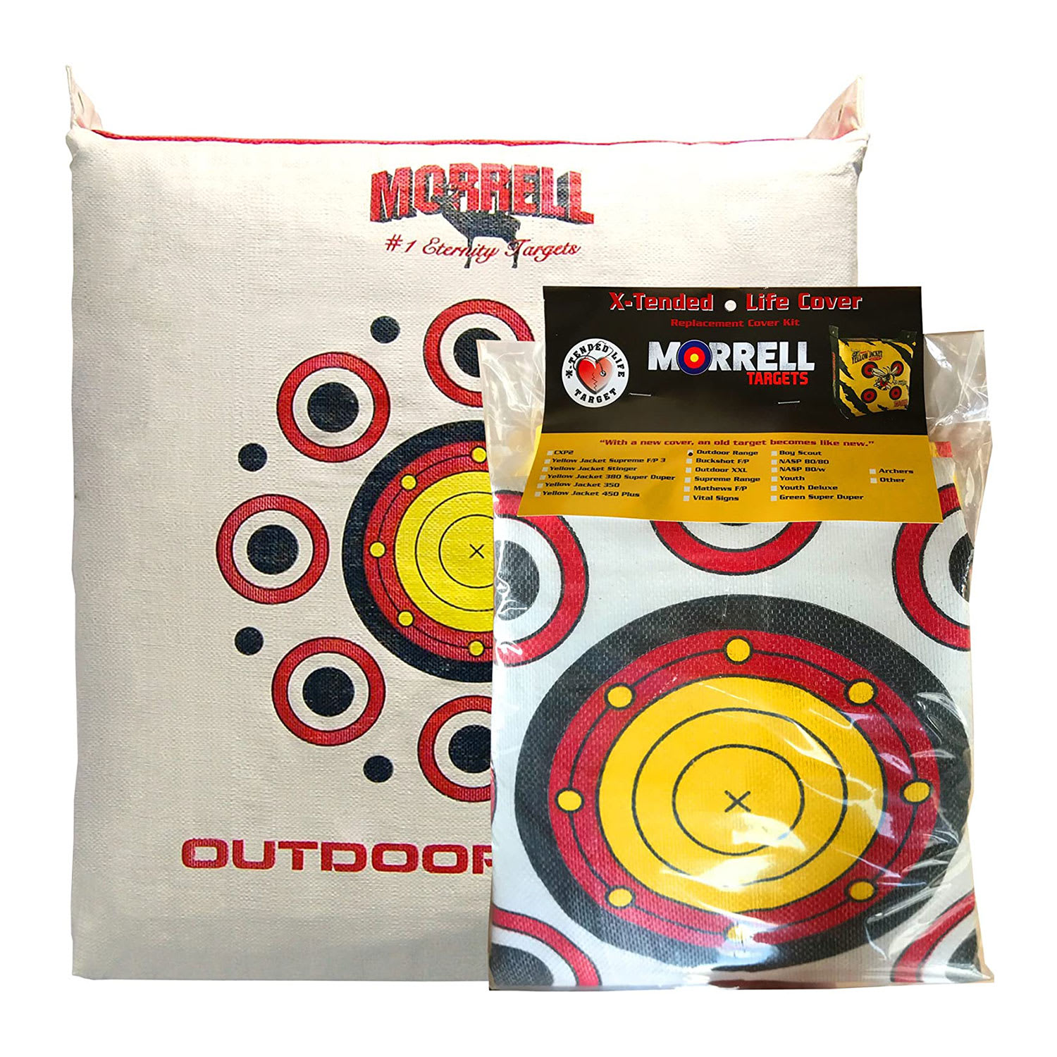 MORRELL TARGETS 231367 Weatherproof Range Archery Bag Target Replacement Field Point Cover with 2 Shooting Sides and Over 50 Shooting Spots White