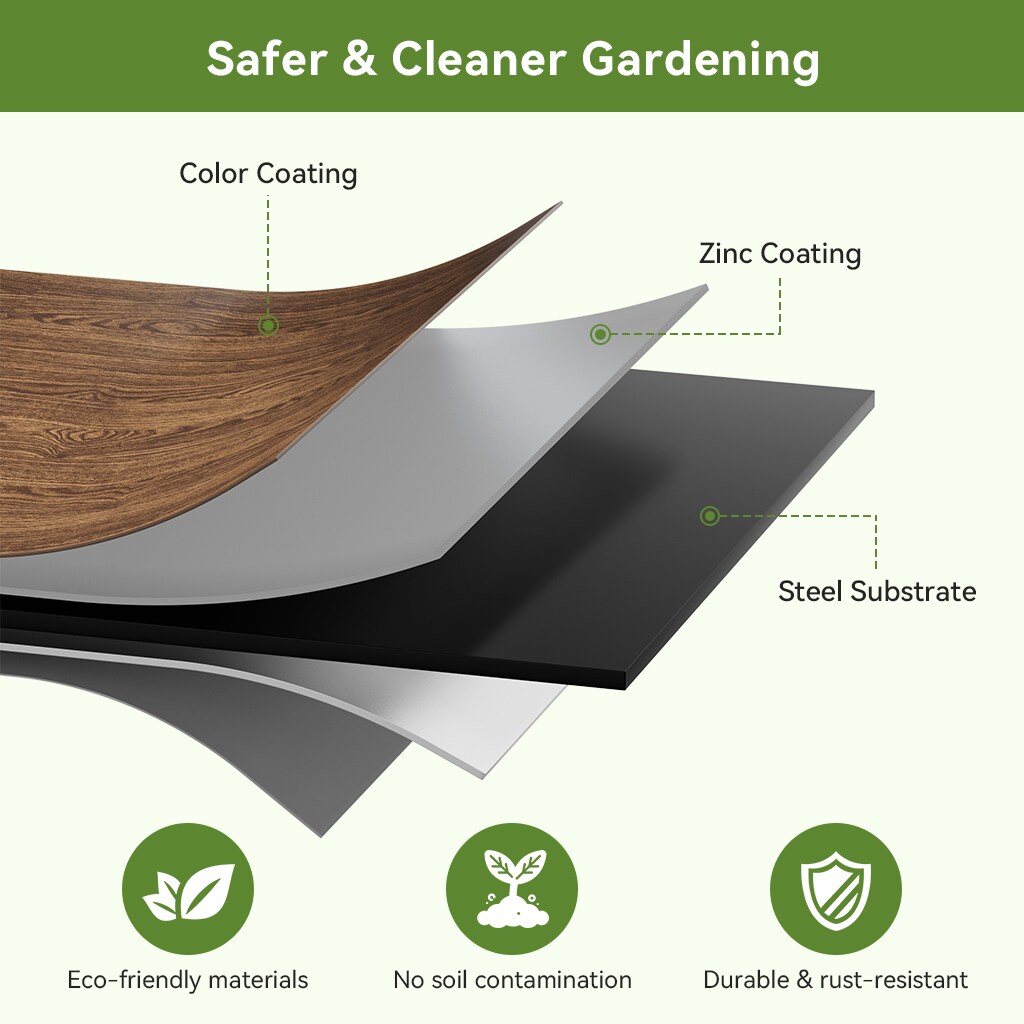 GTPLAYER OT-GD02-BR-2FT-2PS Raised-Garden-Beds - View #4