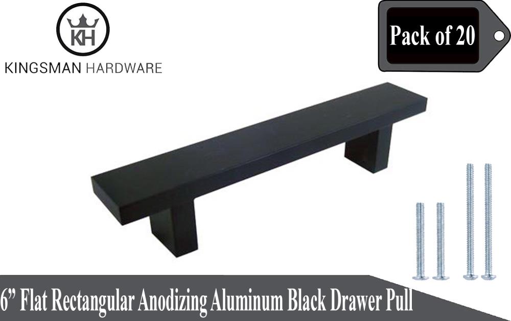 Kingsman Hardware LW6BLK-20 Cabinet-Pulls - View #2