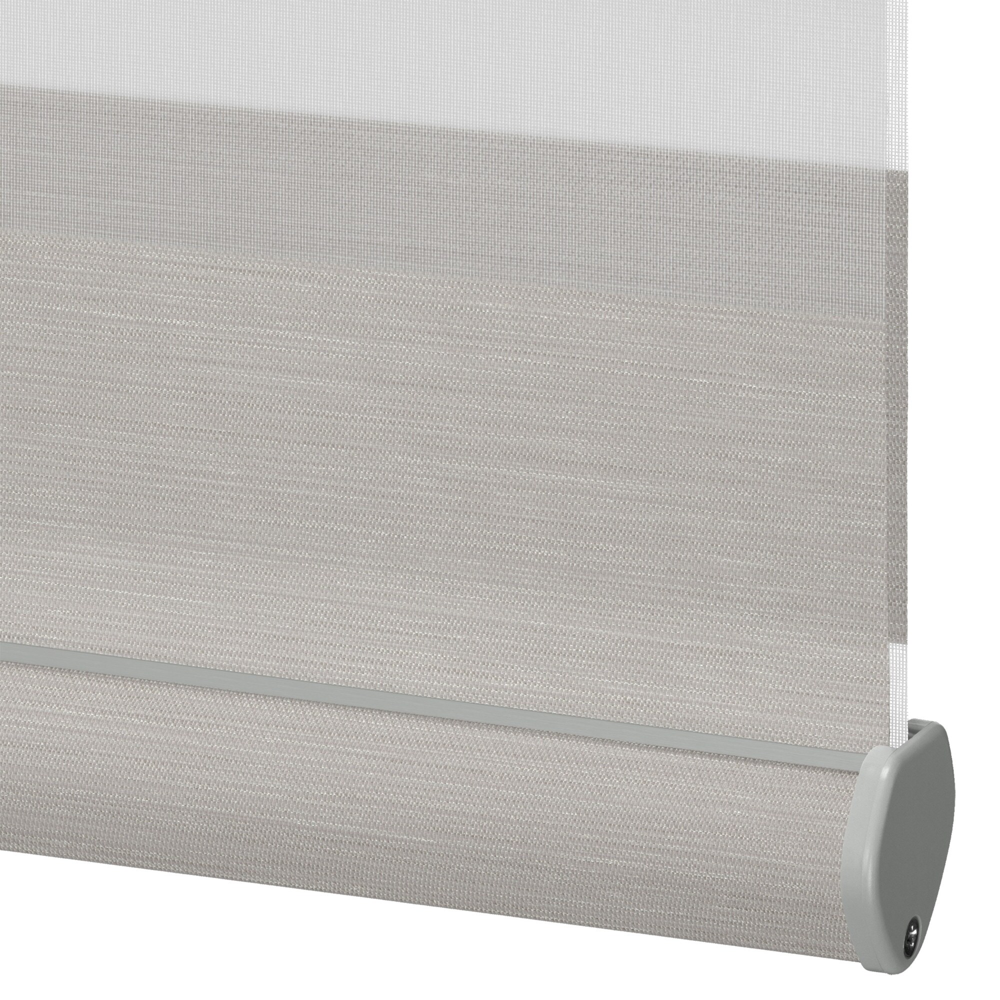 LEVOLOR 513028 Transcend Sterling Light filtering Polyester Banded Roller shade swatch