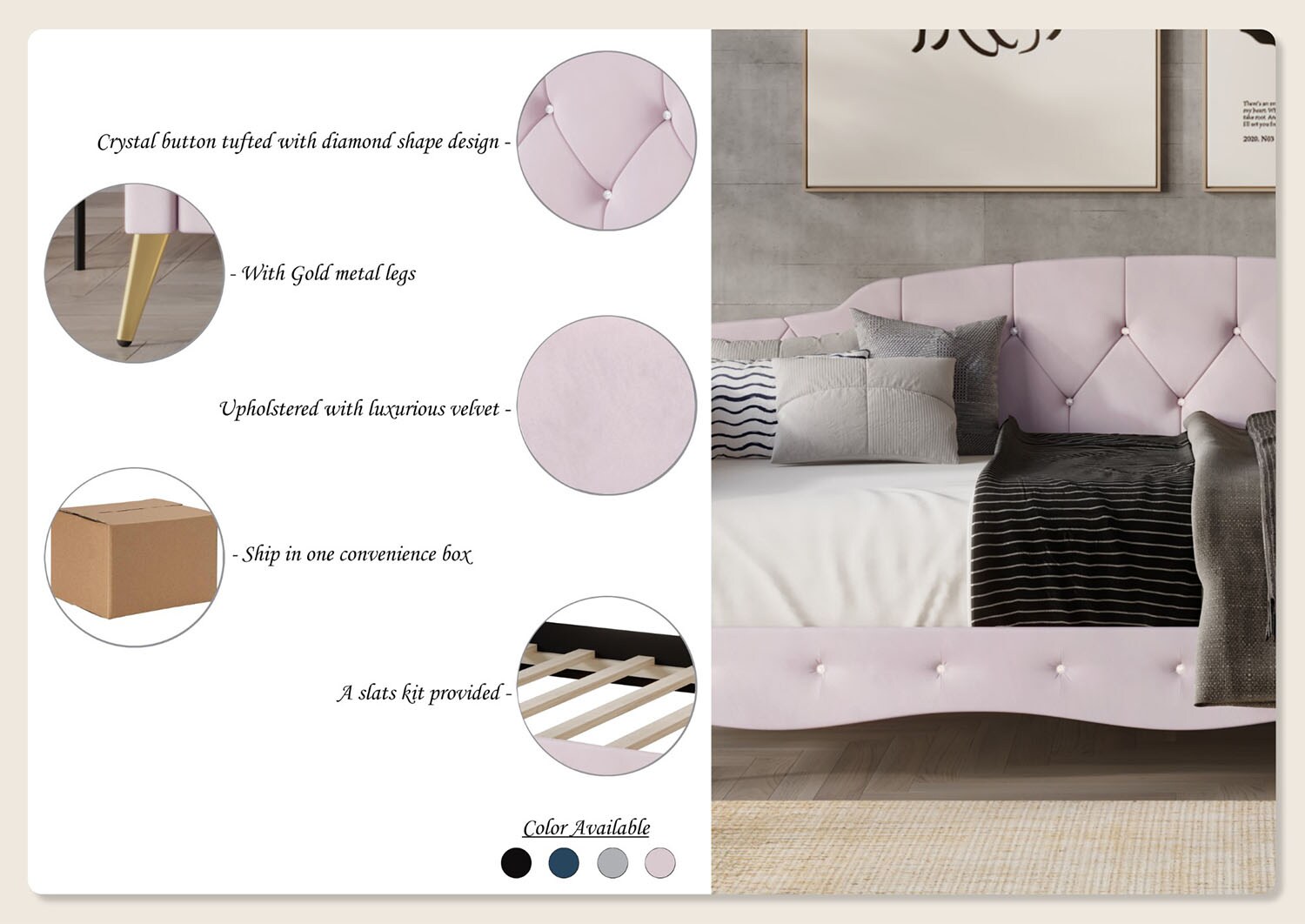 ChaletPosh C5096T-LPK-VV beds - View #9
