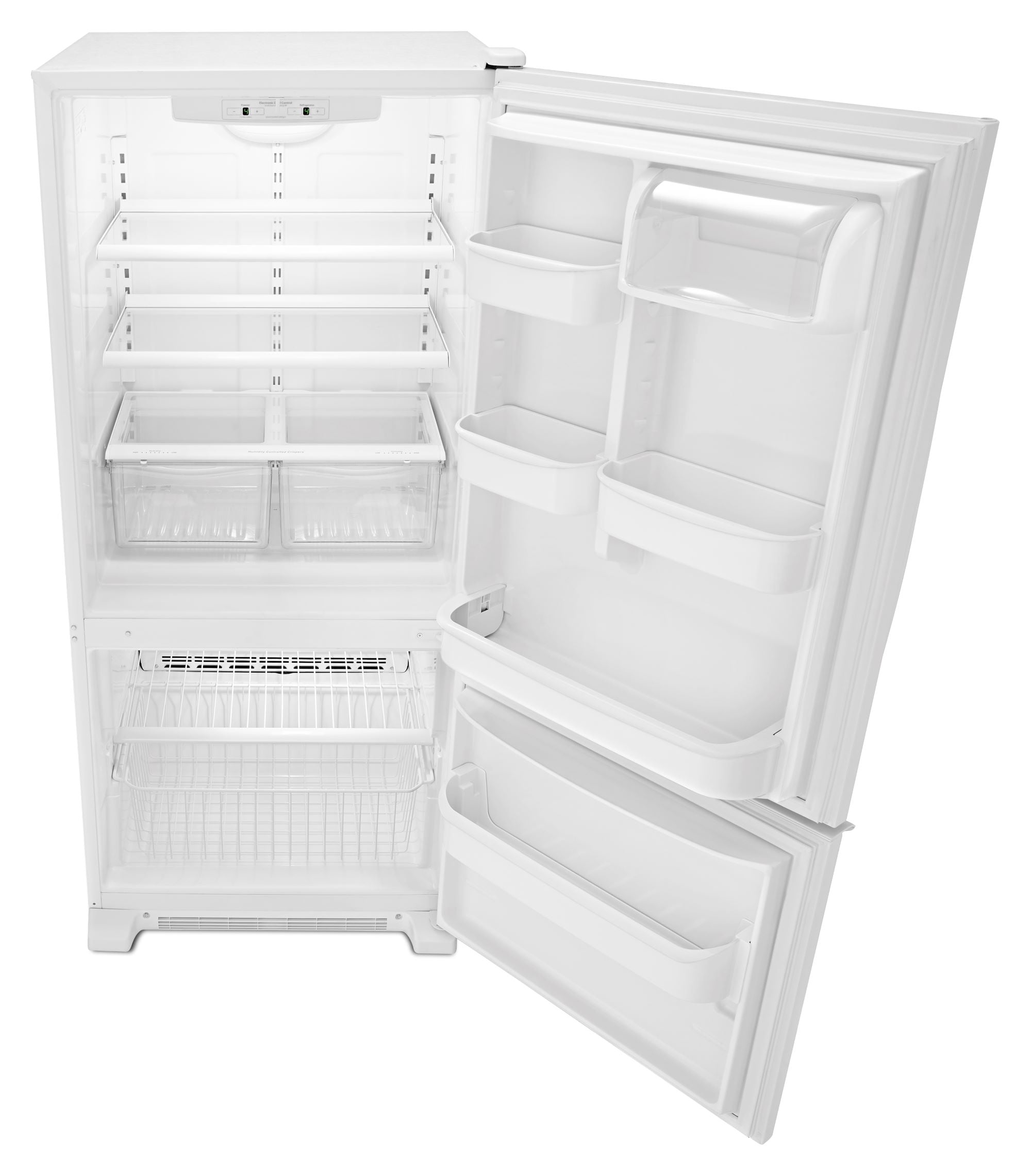 Amana 18.6-cu ft Bottom-Freezer Refrigerator (White) in the Bottom ...