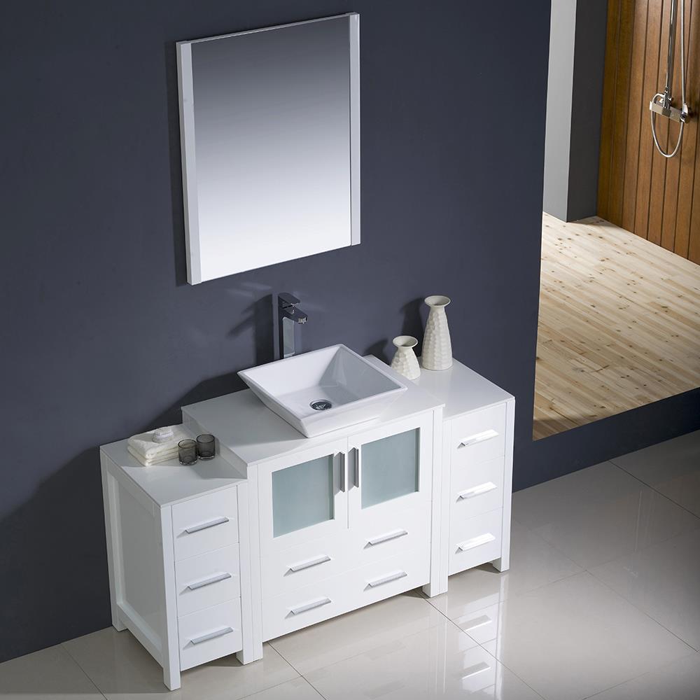 Fresca FVN62-123012WH-VSL Bath-Vanity-Combo - View #3