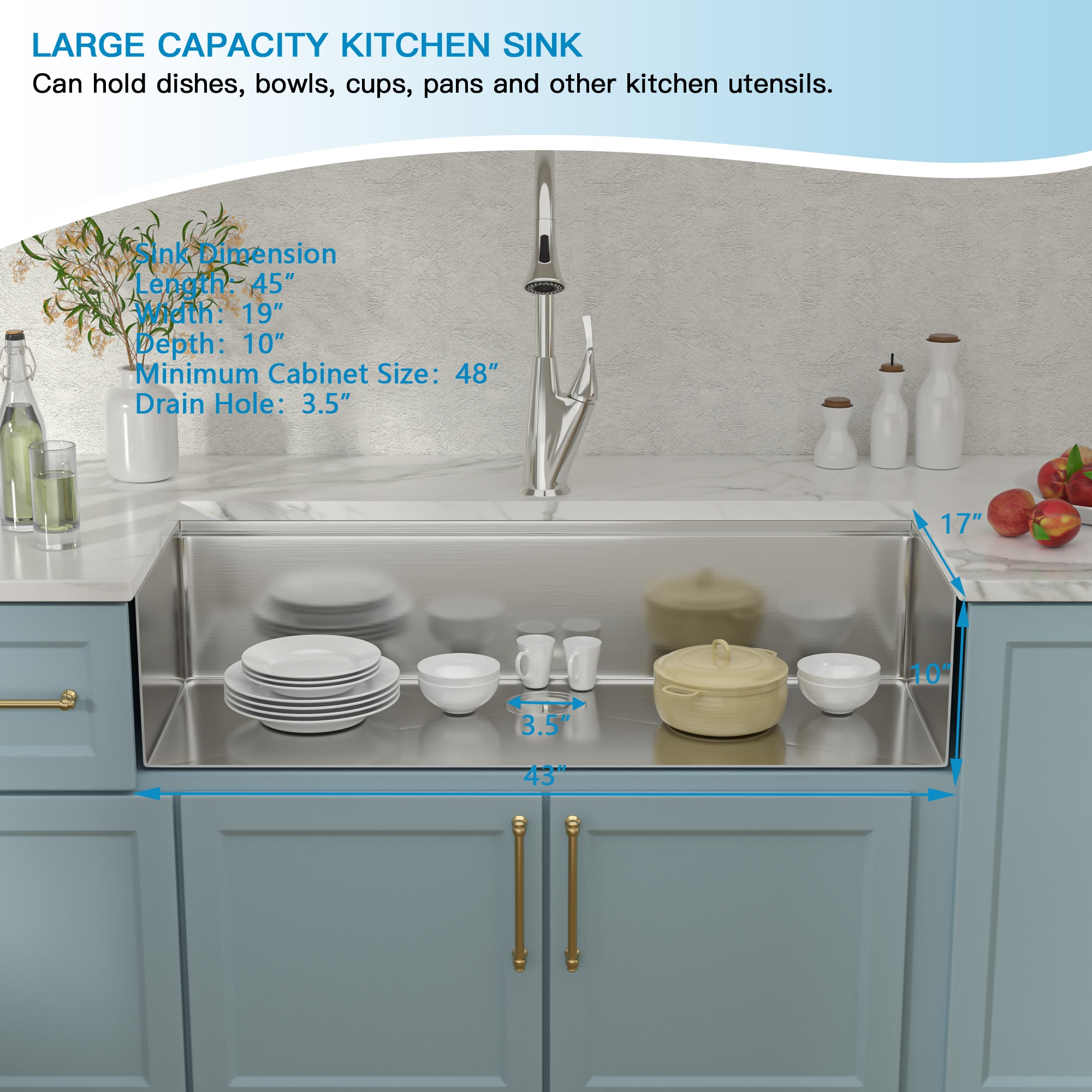 Lordear LD-DCC45W Kitchen-Sinks - View #8