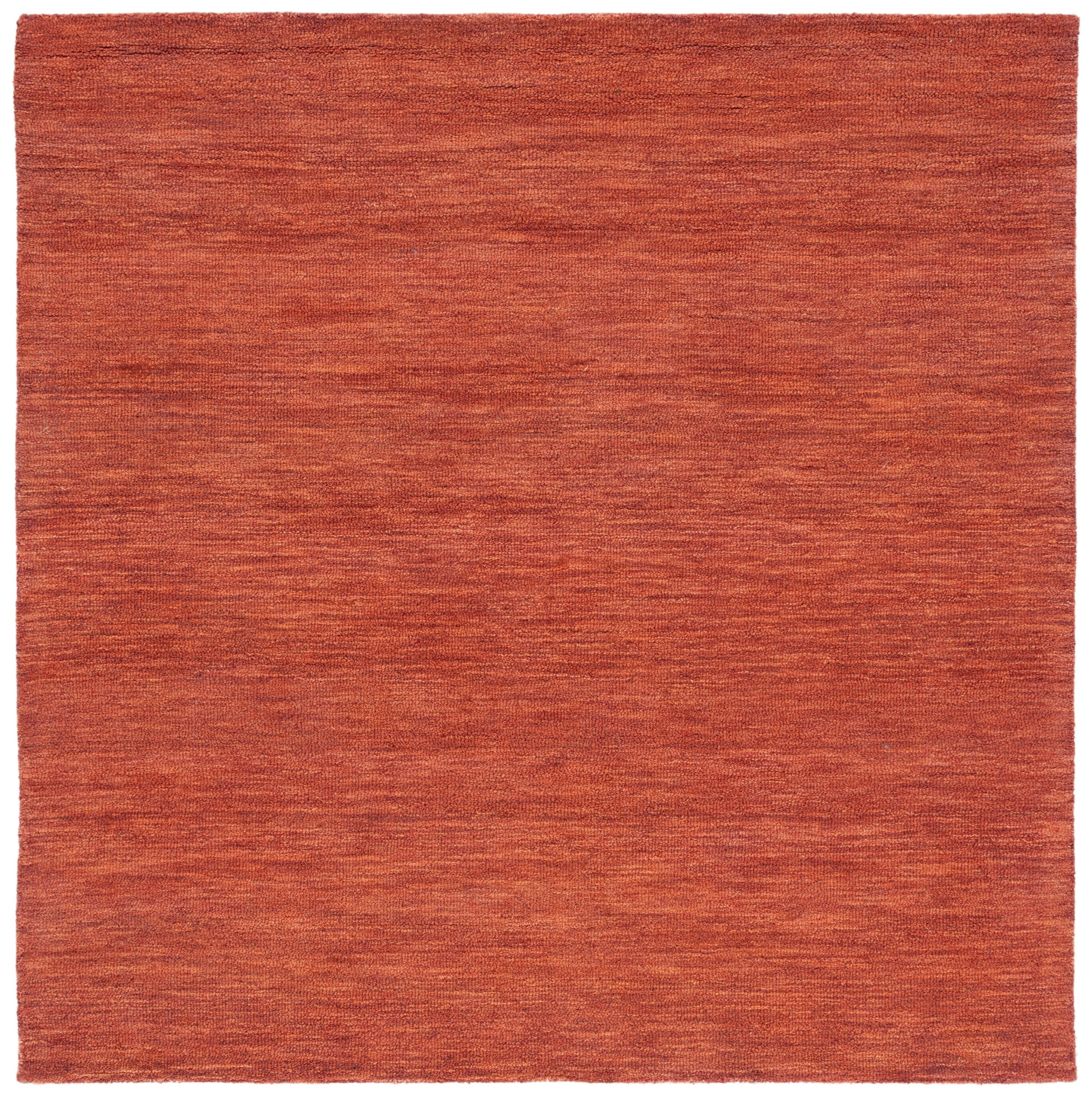 Safavieh MET152P-6SQ Metro Vedia 6 x 6 (ft) Tufted Wool Rust Square Indoor Distressed/Overdyed Farmhouse/Cottage Area rug
