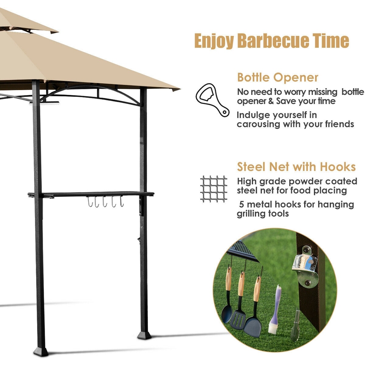 CASAINC WF-OP70423-LA Wood-Resin-Gazebos - View #6