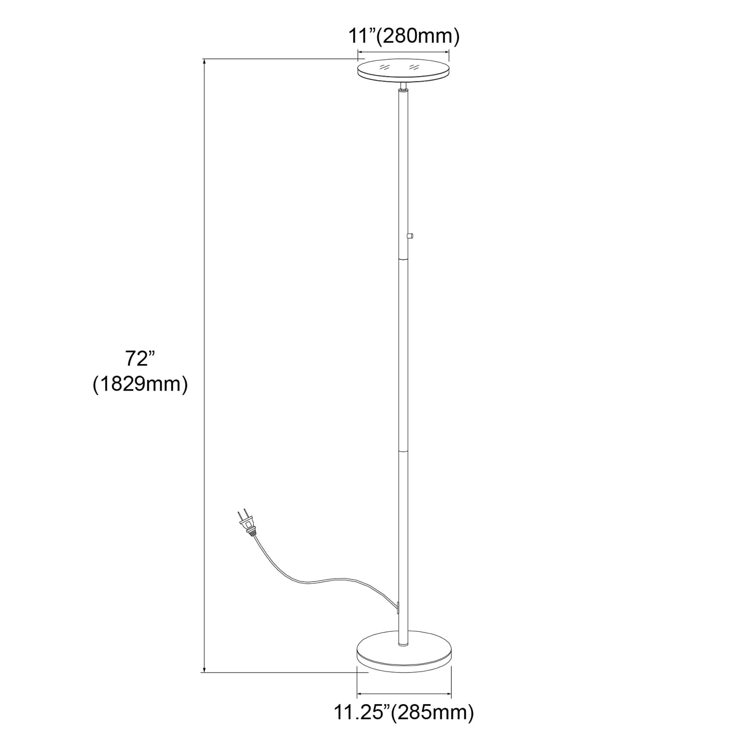 Dainolite 701LEDF-SN floorlamps - View #3