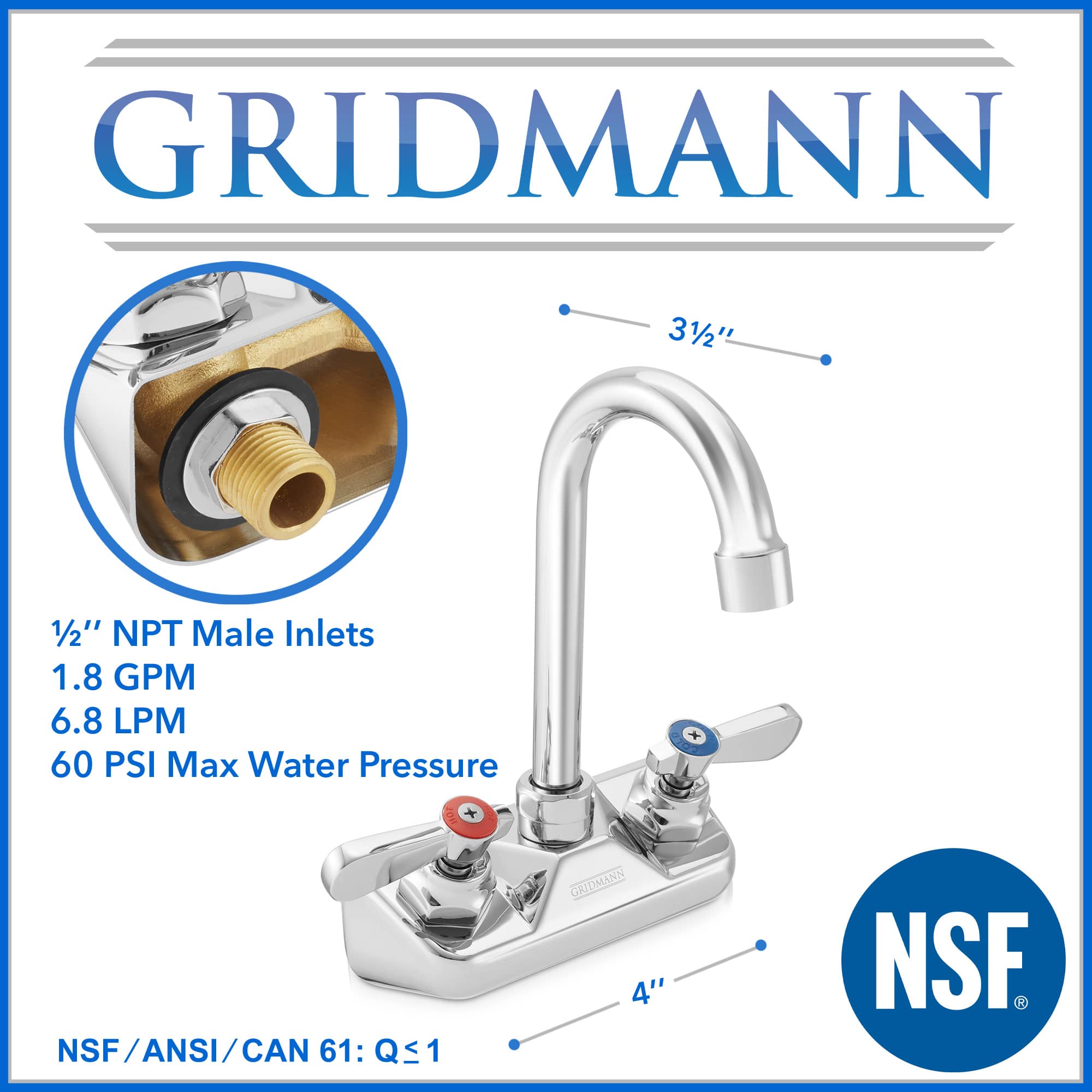 GRIDMANN REST-SINK-FCT415 Kitchen-Faucets - View #5