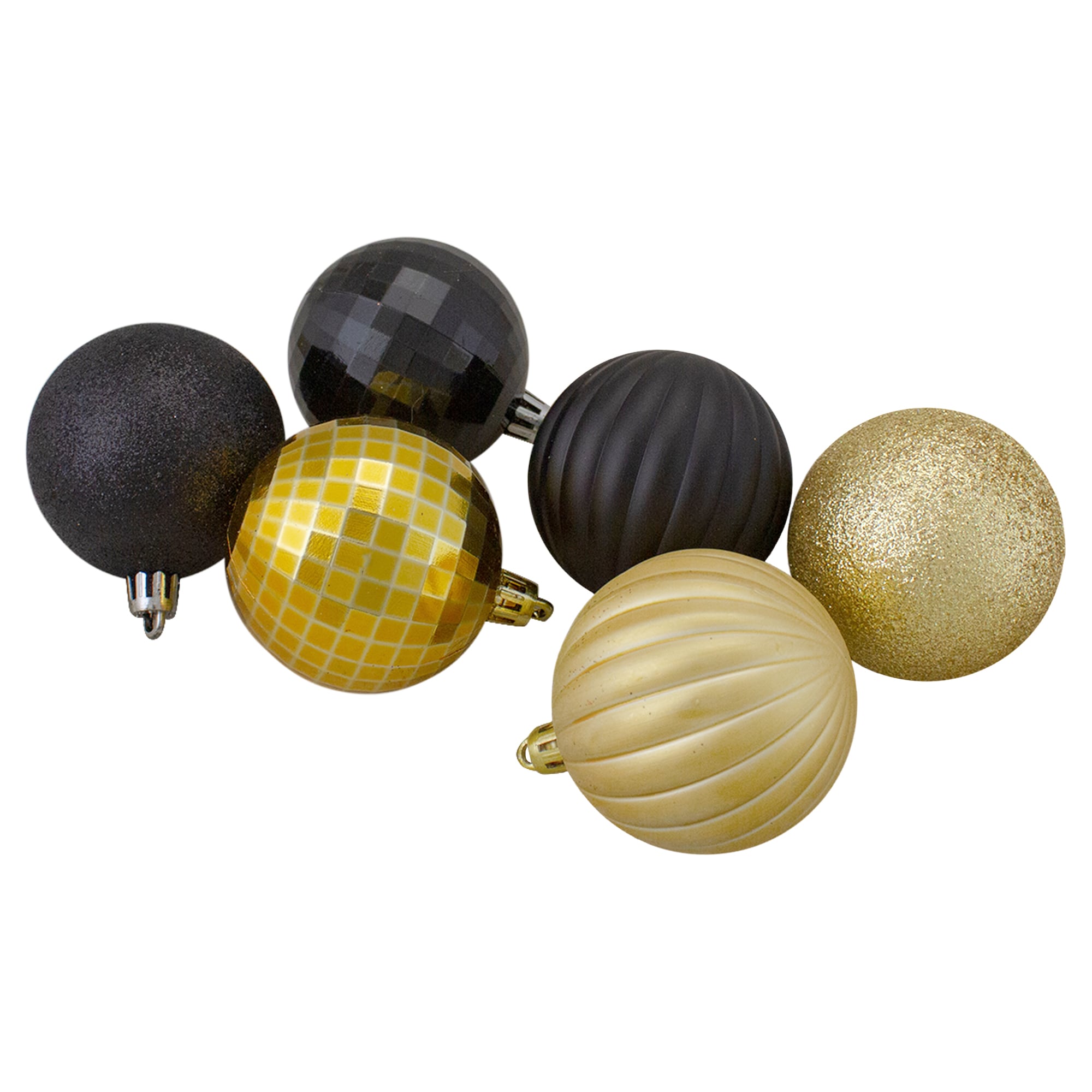 Northlight 31754386 100 -Pack Black Standard Indoor Ornament set Shatterproof