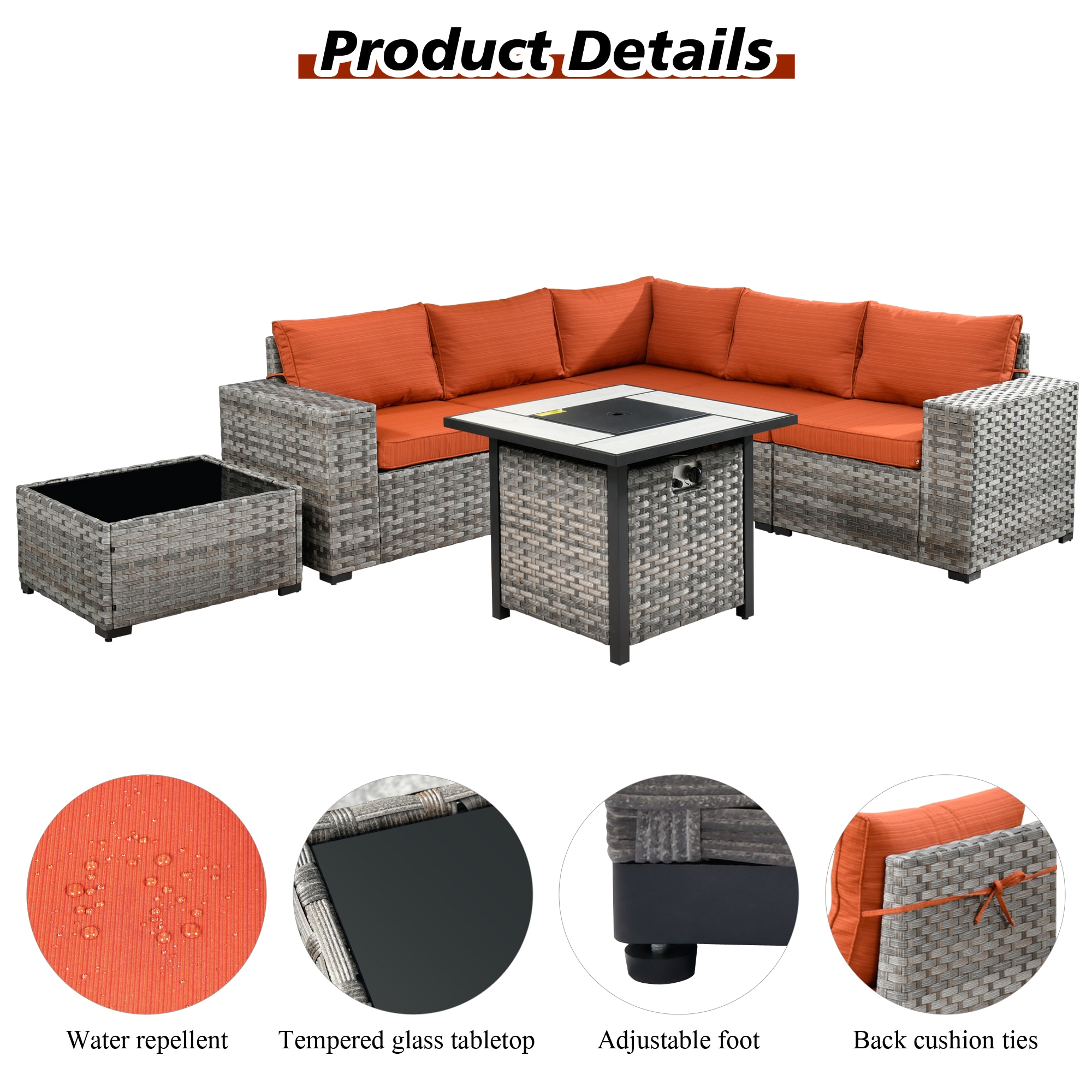 Pouuin SFPBBR807 Patio-Sofas-Daybeds - View #2