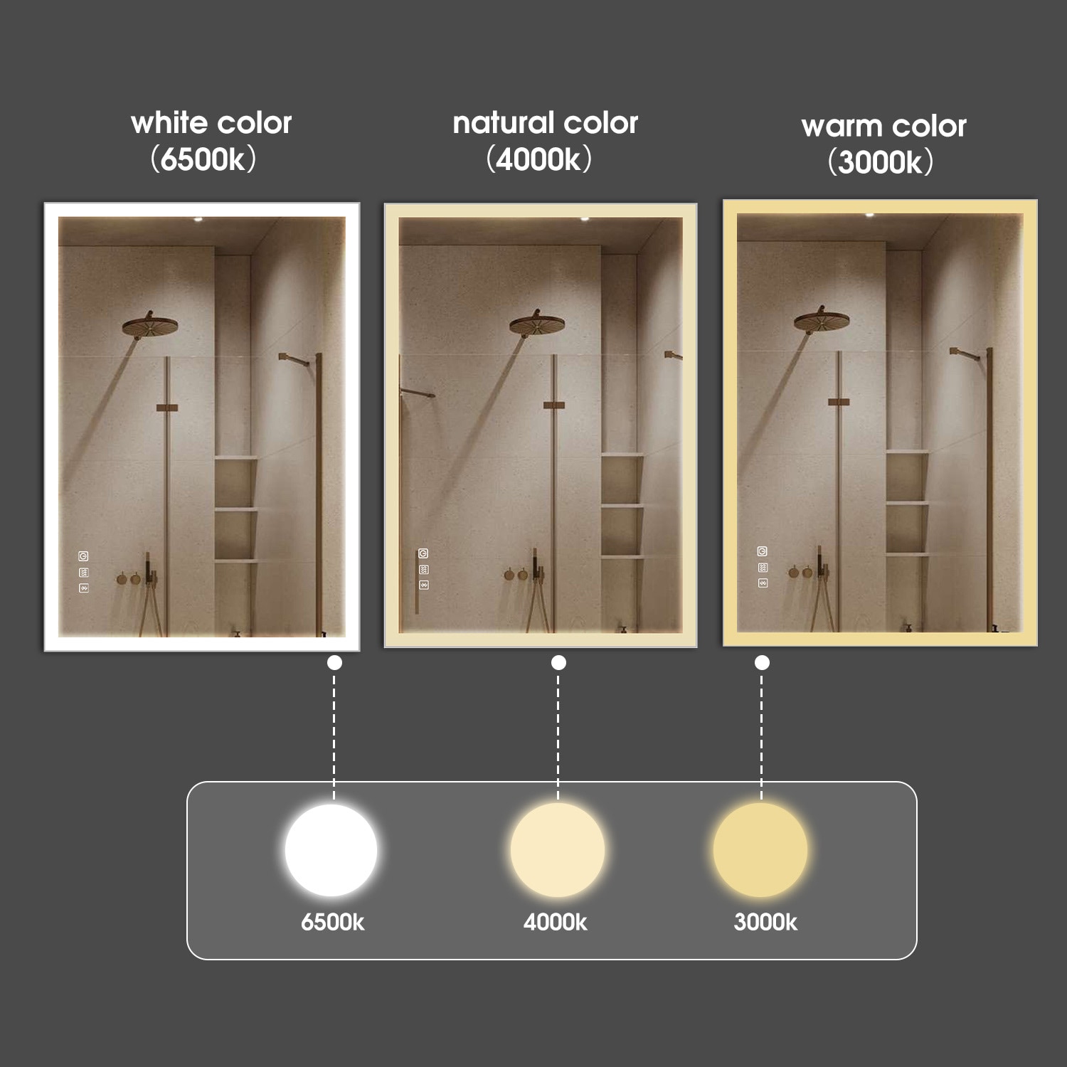KINWELL UCM3041-12070 Framed-Bath-Mirrors - View #7