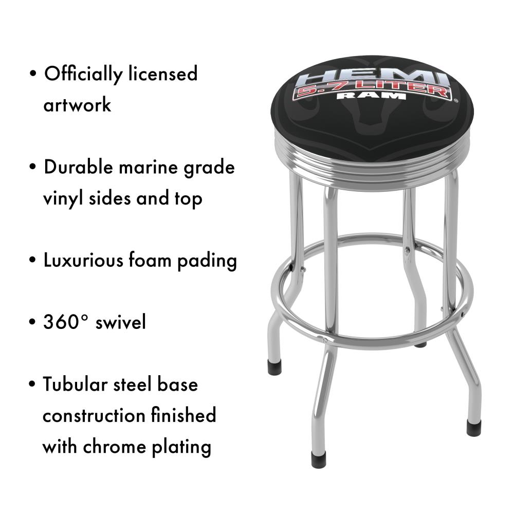 Trademark Gameroom Bar Stools Chrome Bar Height Swivel Metal Bar Stool In The Bar Stools 