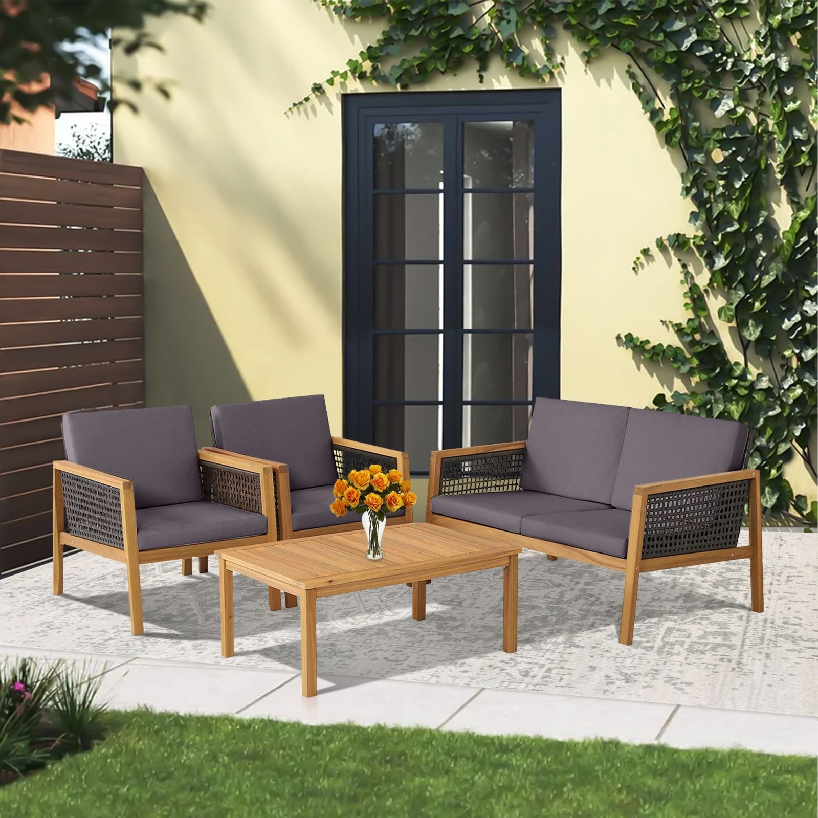 WELLFOR OUS69144GR+ Patio-Conversation-Sets - View #4