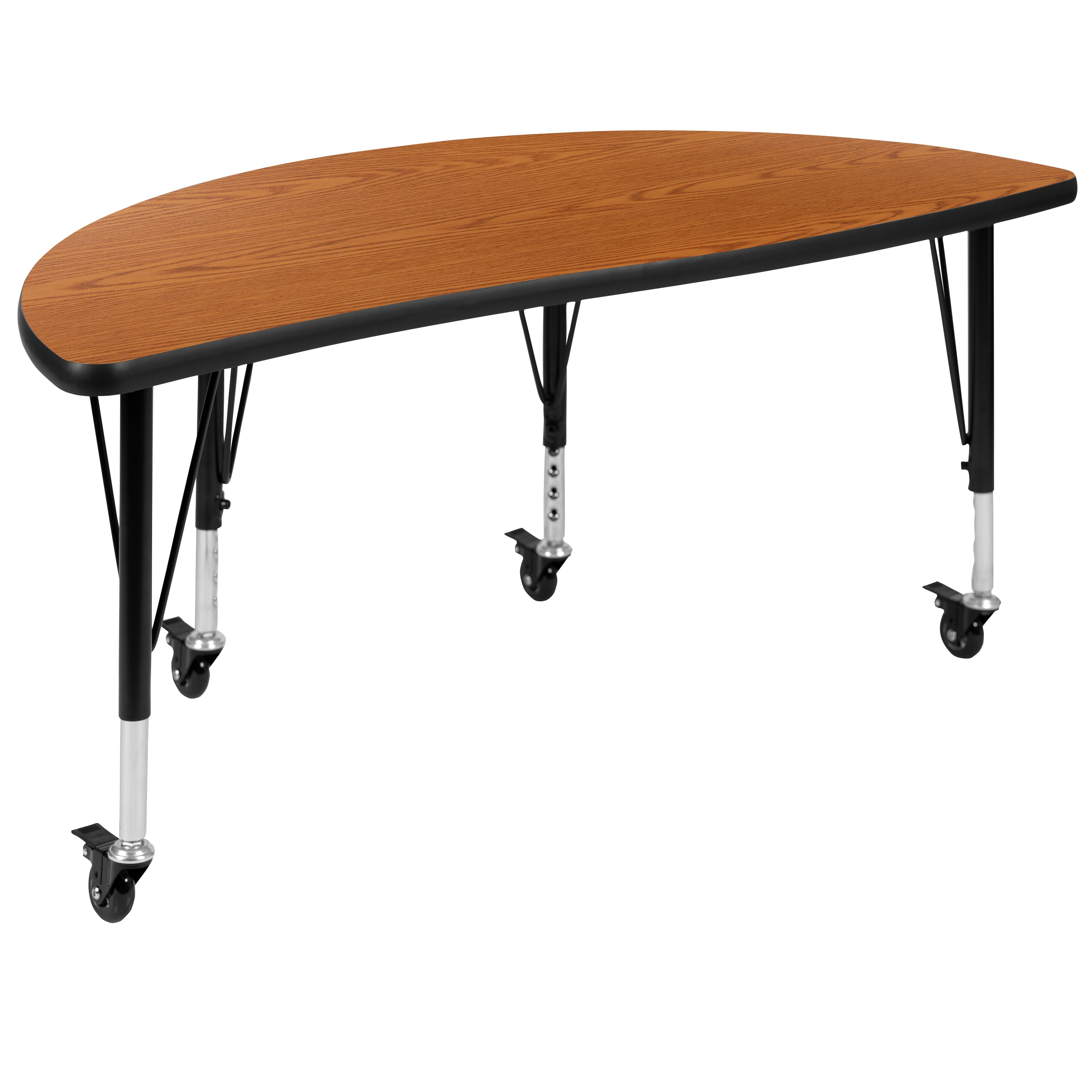 Flash Furniture 889142515128 Wren Oak Half-round Kid's Play Table