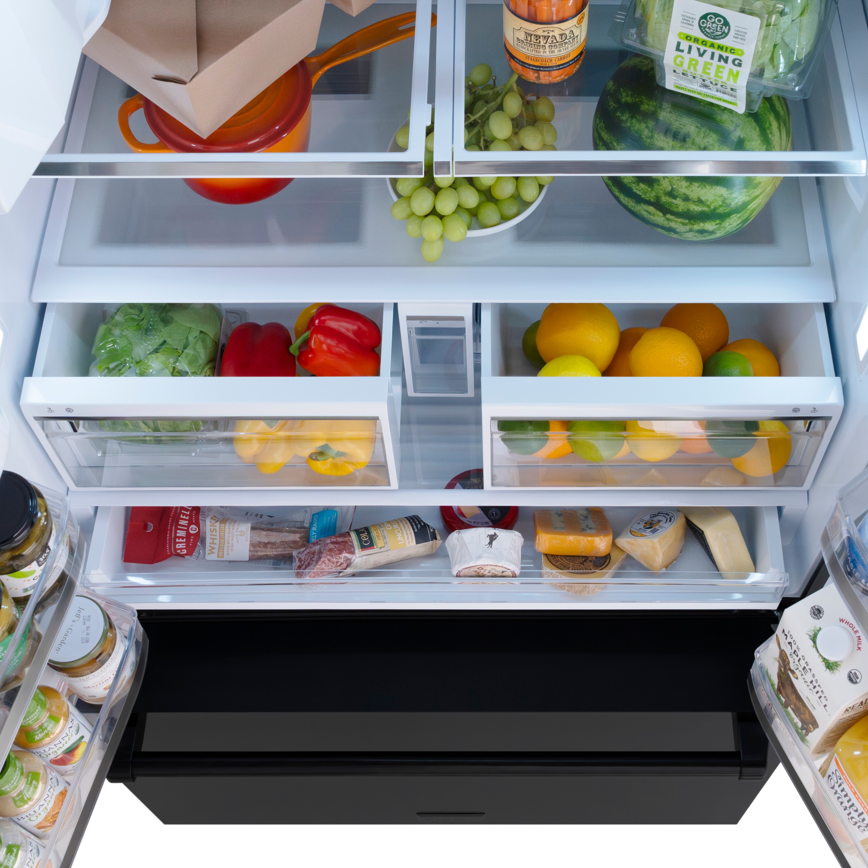 ZLINE KITCHEN & BATH RSM-W-36-BS French-Door-Refrigerators - View #14