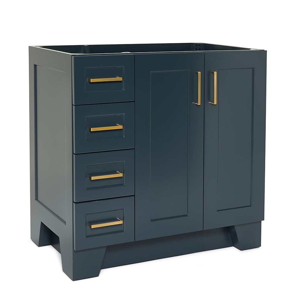 ARIEL Taylor 36-in Midnight Blue Bathroom Vanity Cabinet Bathroom ...