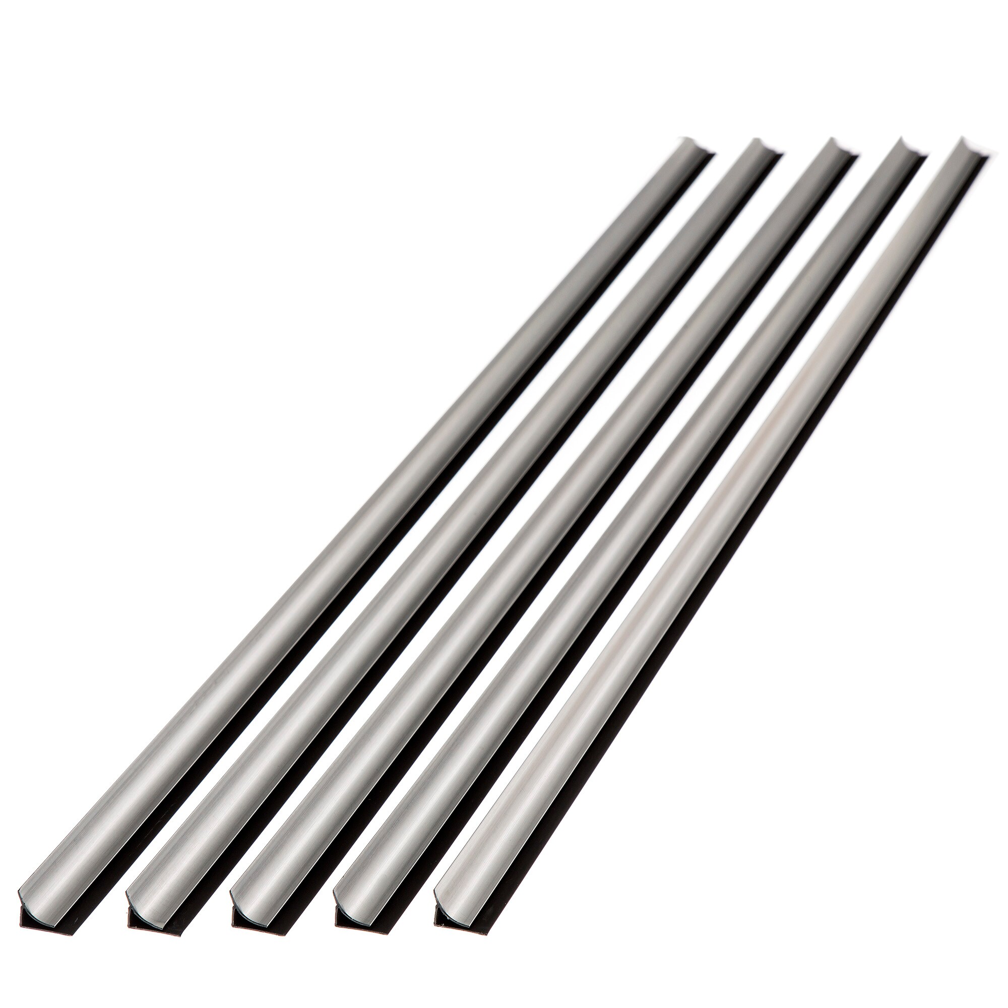 Fasade 13608 Large Profile Inside Corner Trim 0.55-in W x 47-in L Brushed Aluminum PVC Inside corner Tile Edge Trim