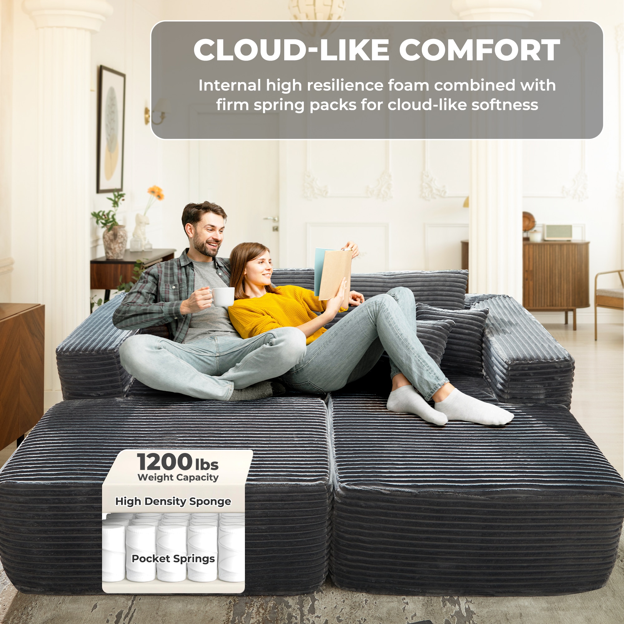 Pouuin SMOMO-910R Sofas-Loveseats - View #5
