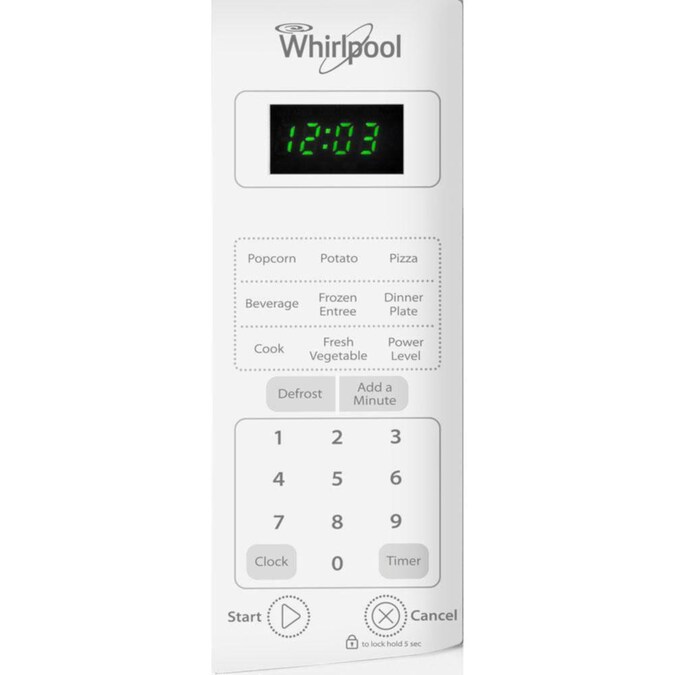 Whirlpool 0.7-cu ft 700-Watt Countertop Microwave (White) in the