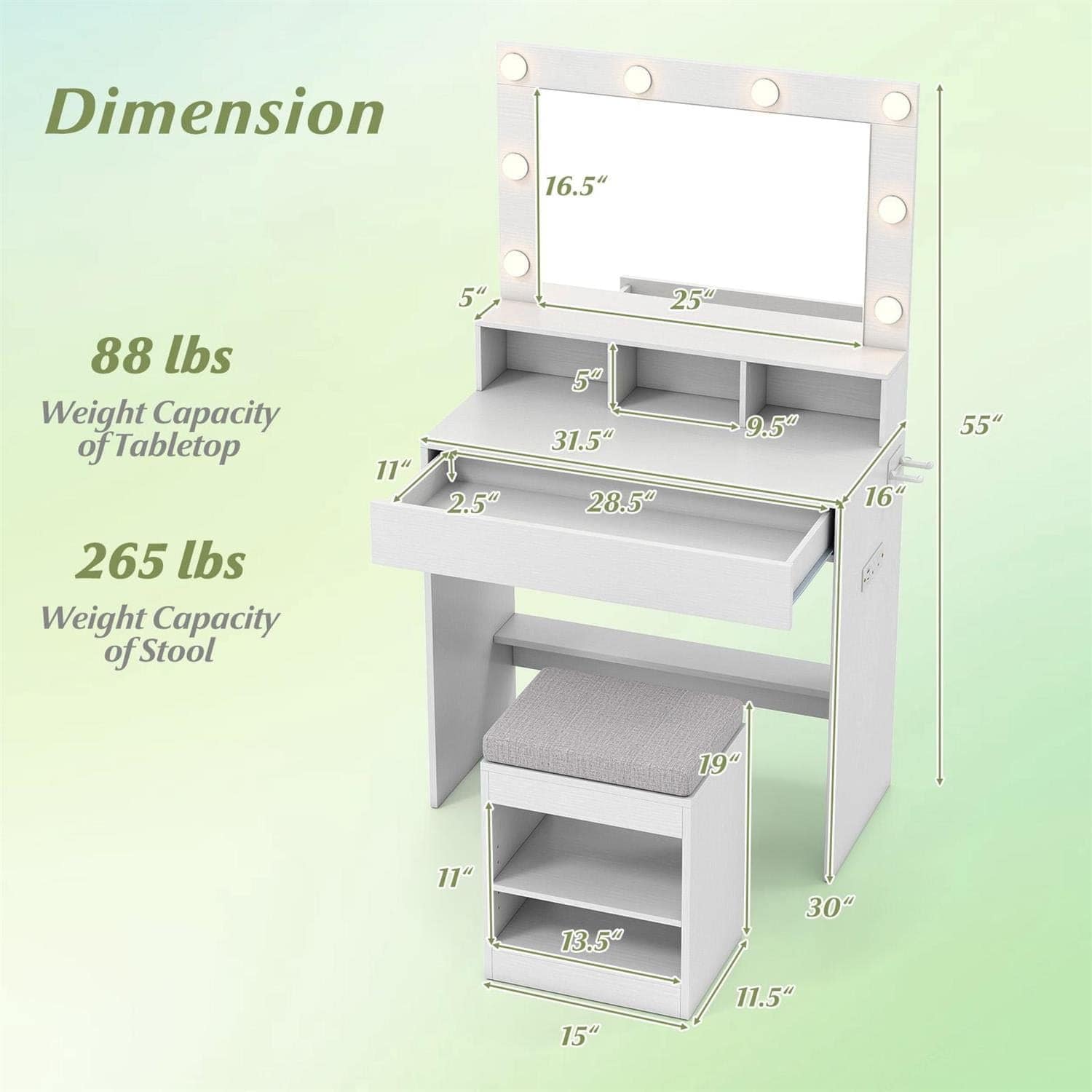 VERYKE 2991127203406 Bedroom-Vanities - View #4