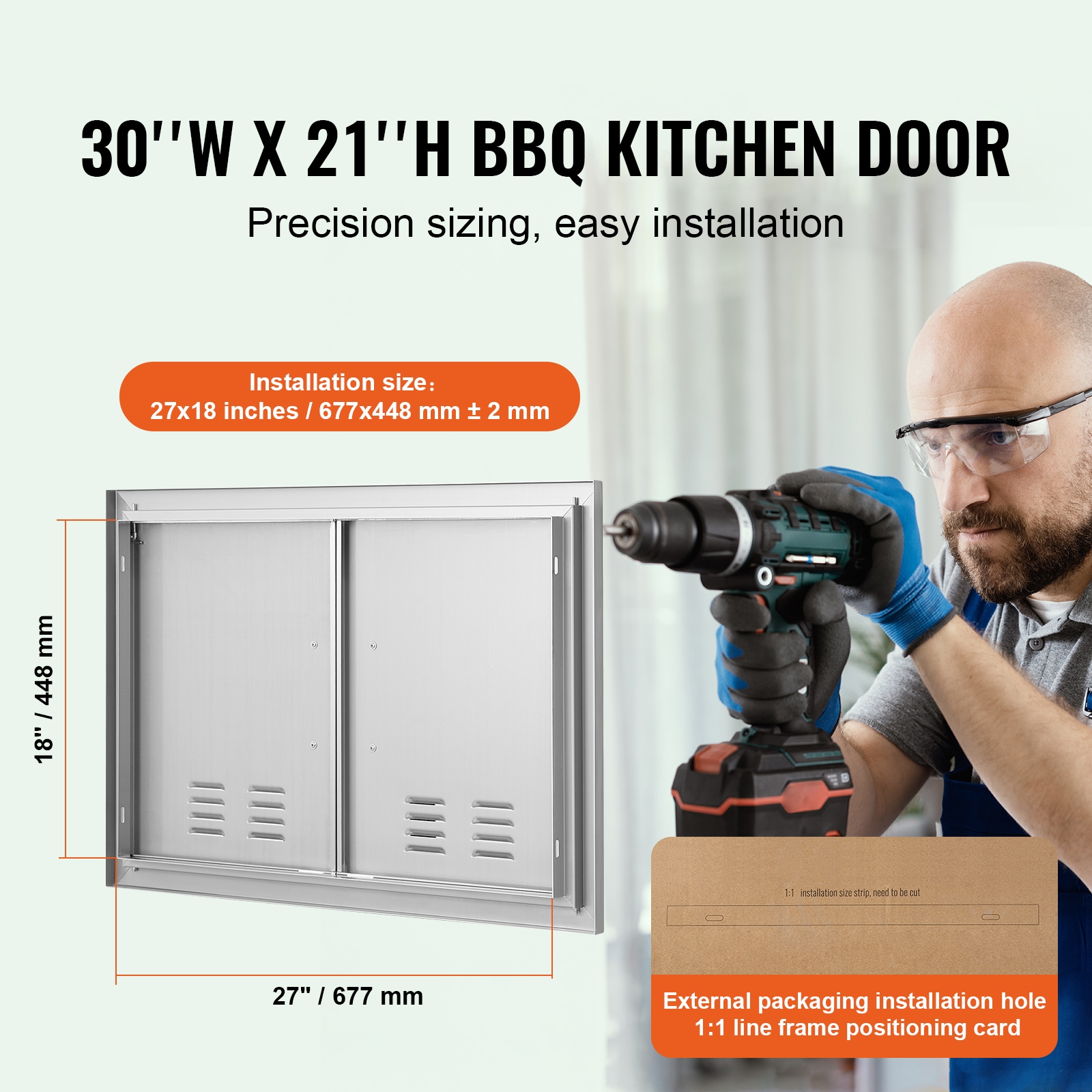 VEVOR SMMBSCJMYS30NPMWOV0 Builtin-Grill-Cabinet-Parts - View #5