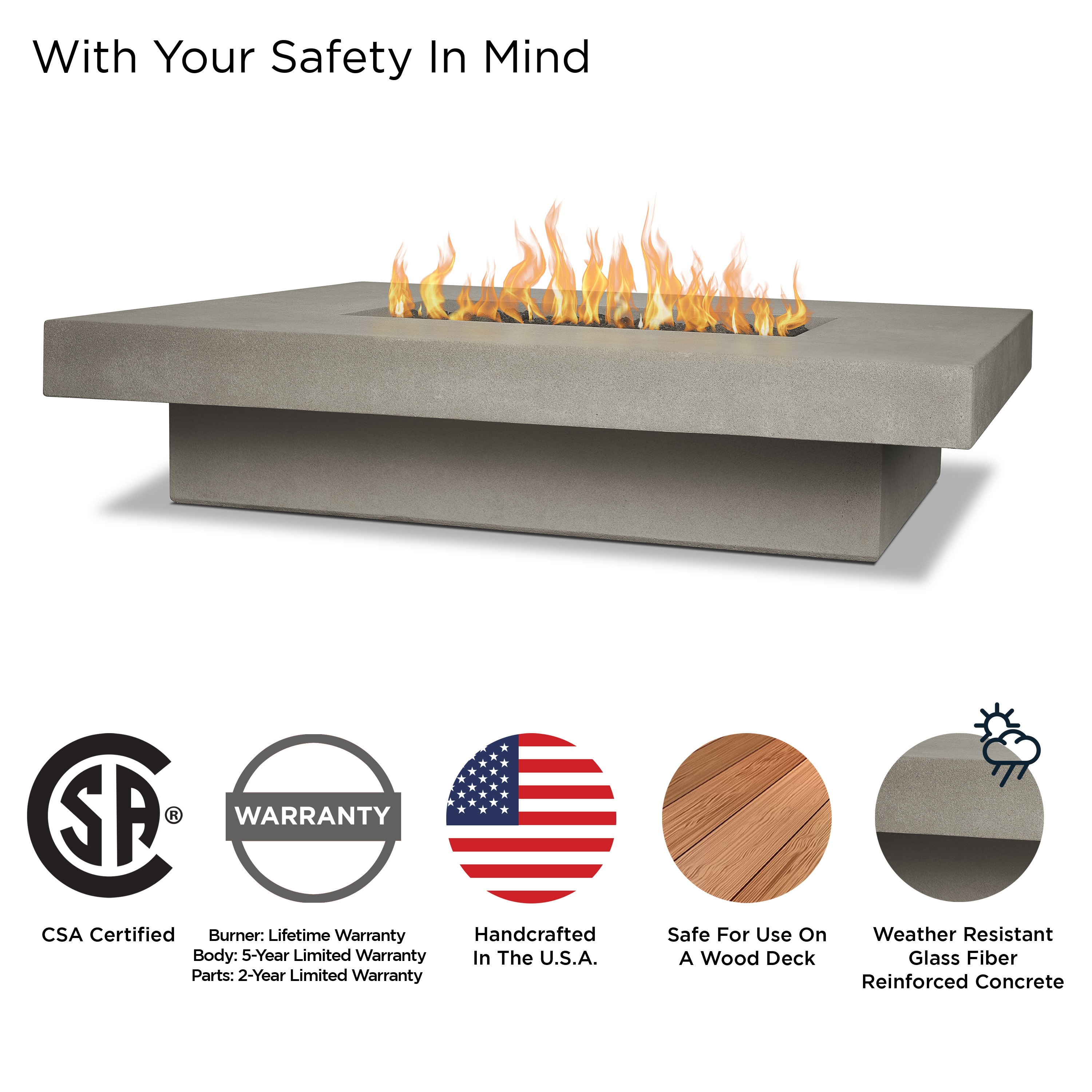 Real Flame 1581LP-FLNT Outdoor-Gas-Fireplaces - View #5