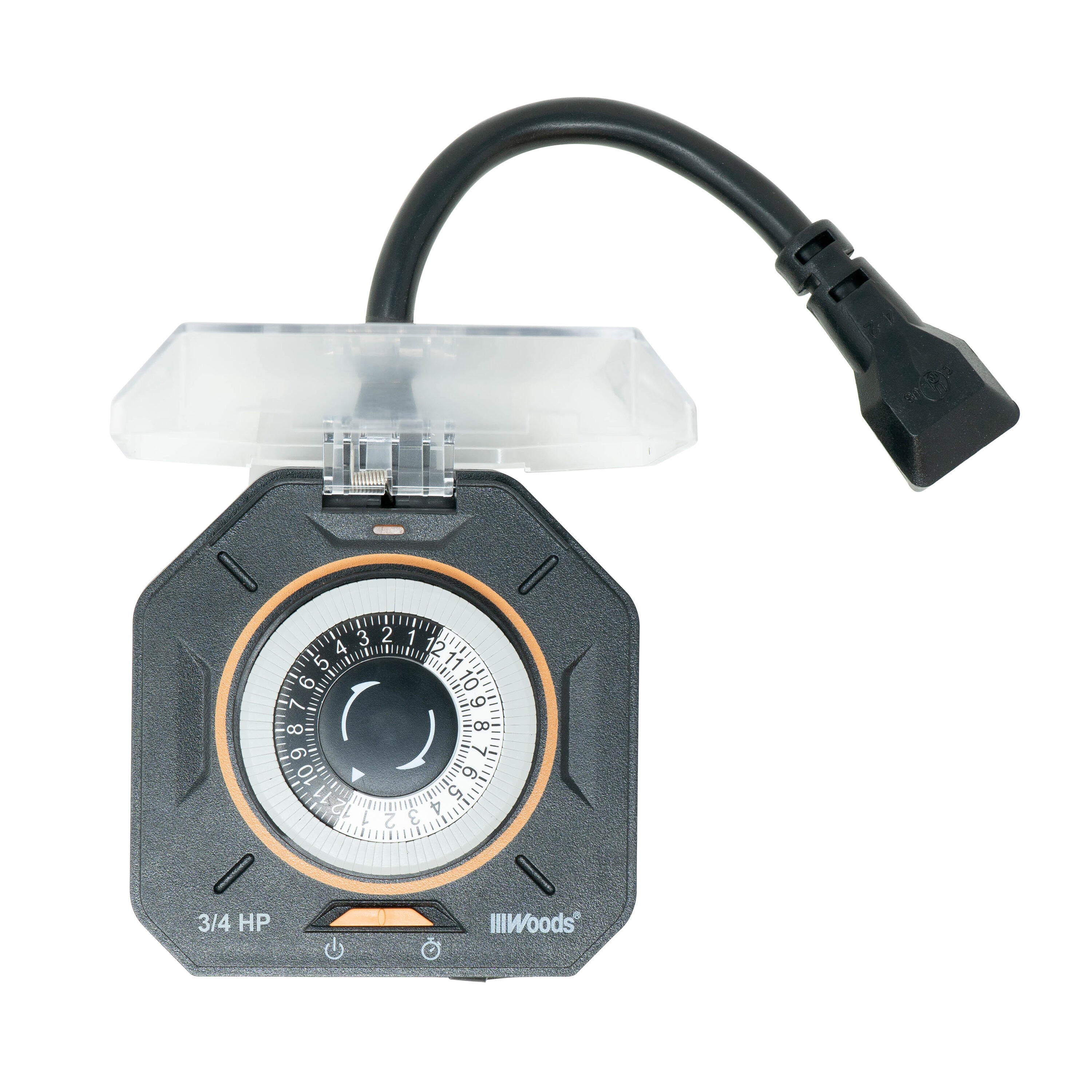 Woods 50124WD 15 -Amps 125-volt Indoor 2 -Outlet Programmable Analog Lighting Timer