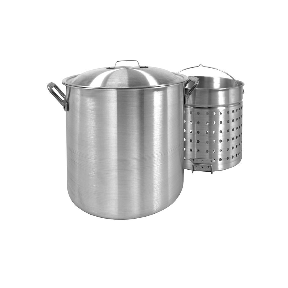 Bayou Classic BYC016  1600 160-Qt. Stockpot with Lid and Basket