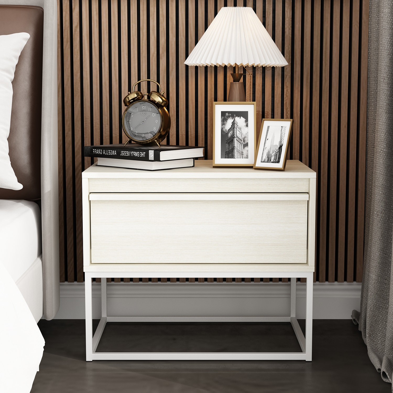 Off deals white nightstand