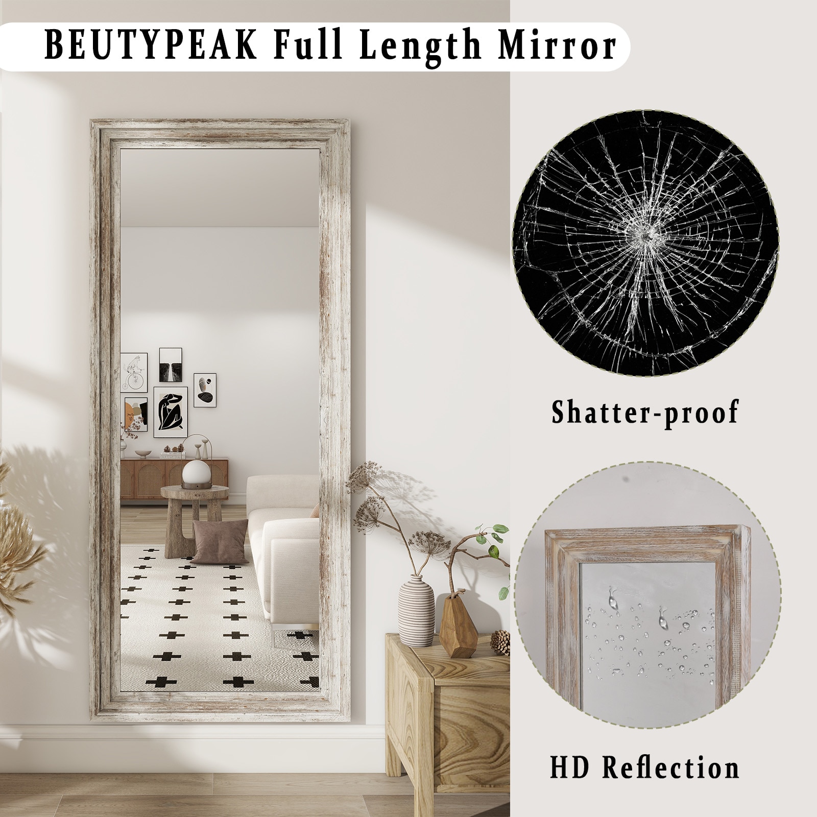 BEAUTYPEAK SMZJ2365W Decor-Mirrors - View #5