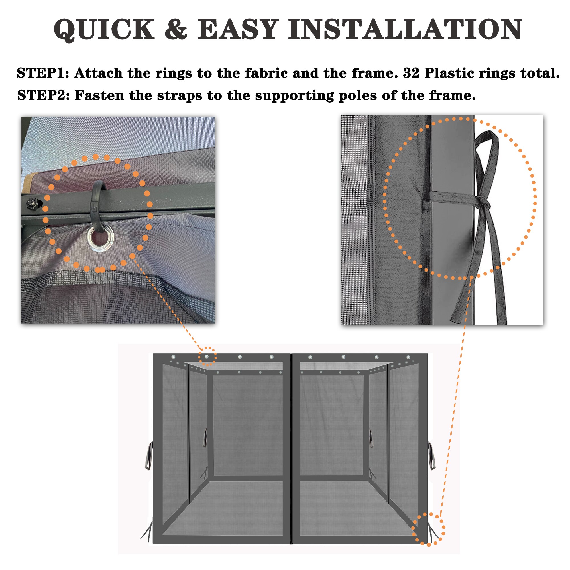 WELLFOR ZBEZY1010BK Patio-Furniture-Covers - View #4