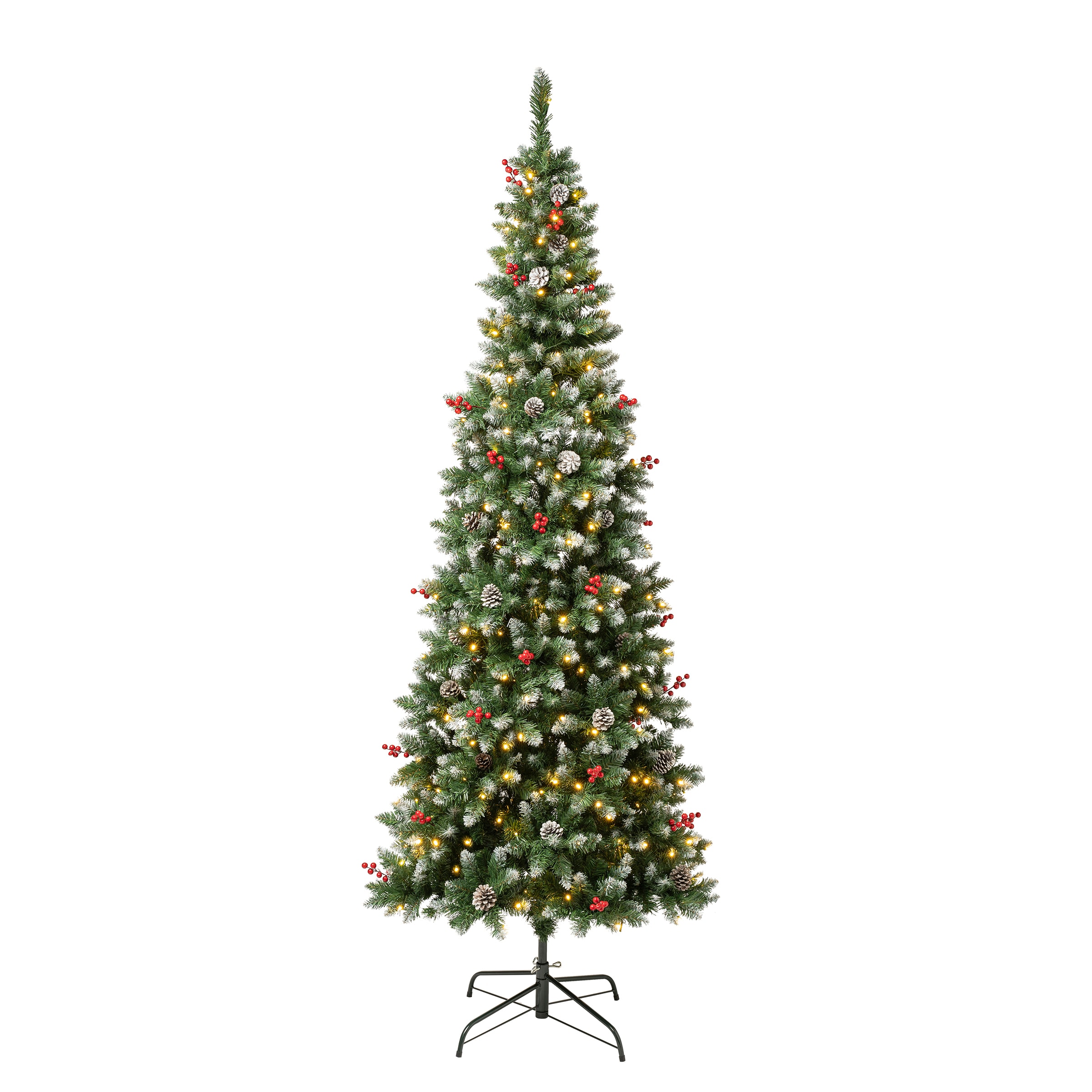 National Tree Company CUL8-304L-75 7.5-ft Pre-lit Artificial Christmas Tree with White LED Lights