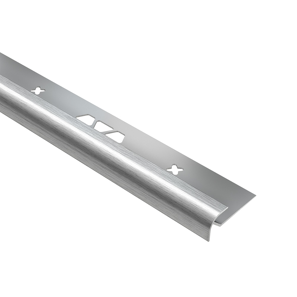 Schluter Systems VPRO40ACGB Vinpro-RO Brushed chrome 0.156-in T x 0.156-in W x 98.5-in L Anodized aluminum Bullnose