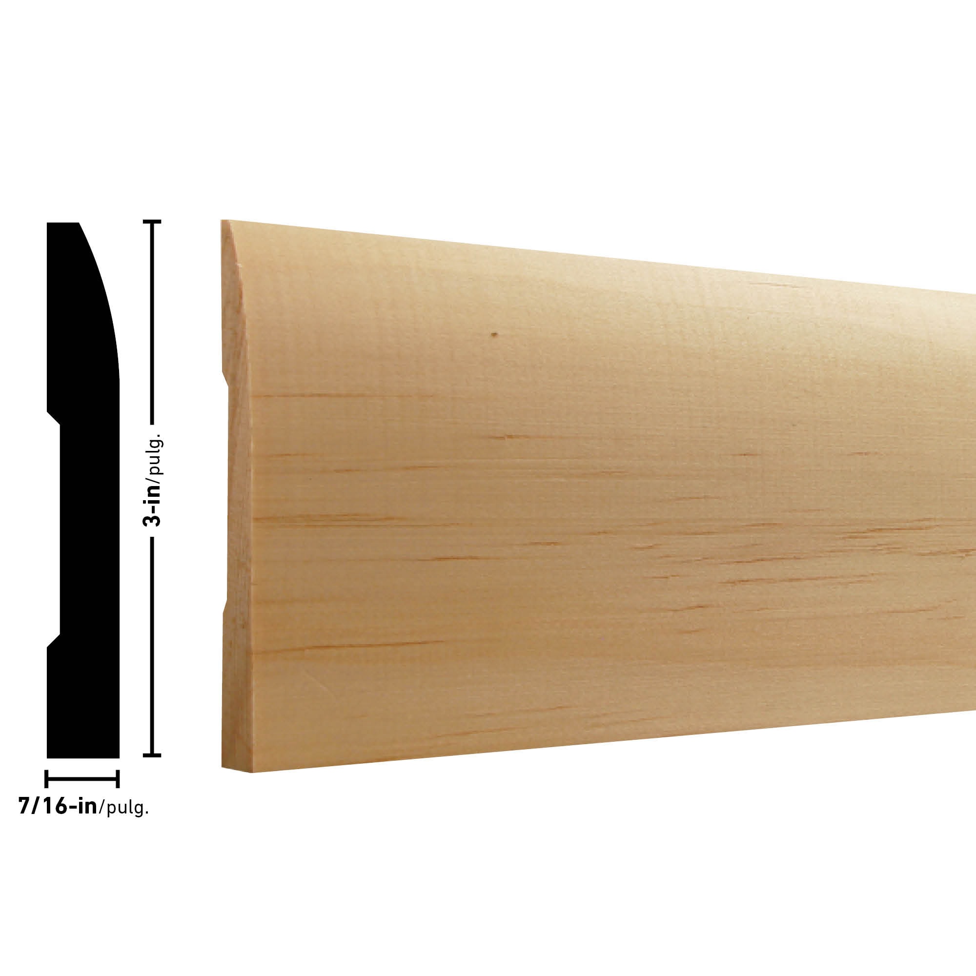 RELIABILT L 724 8PINE Baseboard-Moulding - View #13