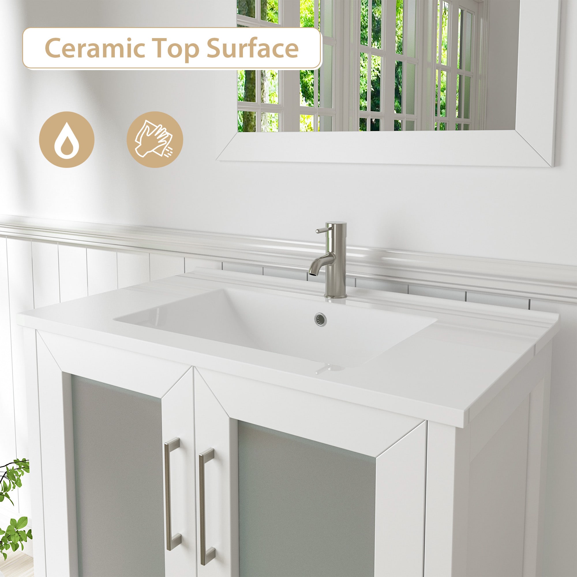 Vanity Art VA3024-W Bath-Vanity-Combo - View #6