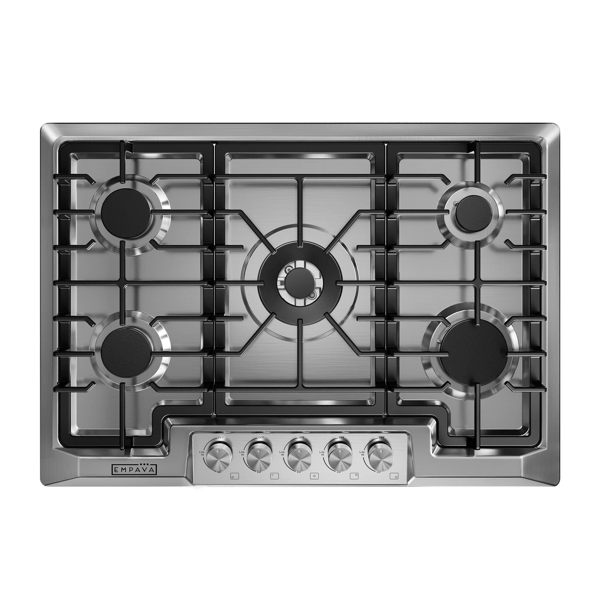 Empava EMPV-30GC63-GX 30-in 5 burners Stainless steel Gas Cooktop