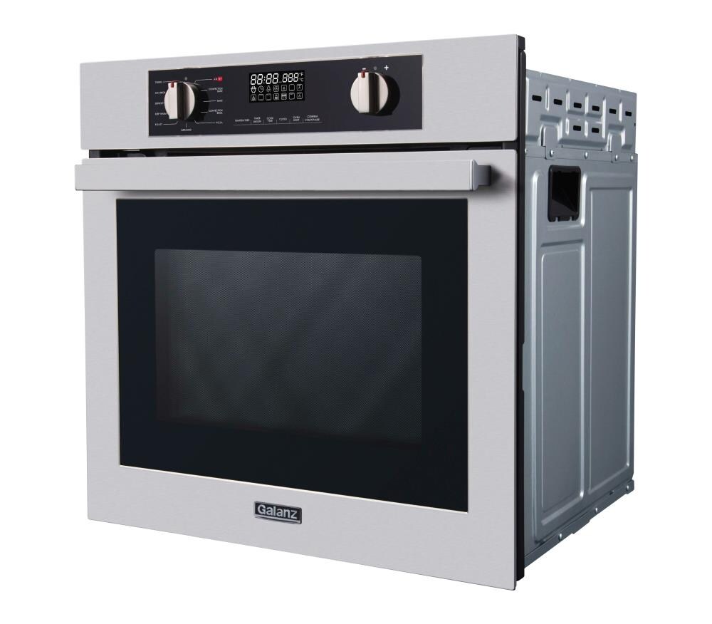 Cosmo 24-in Single Electric Wall Oven True Convection (Stainless Steel)