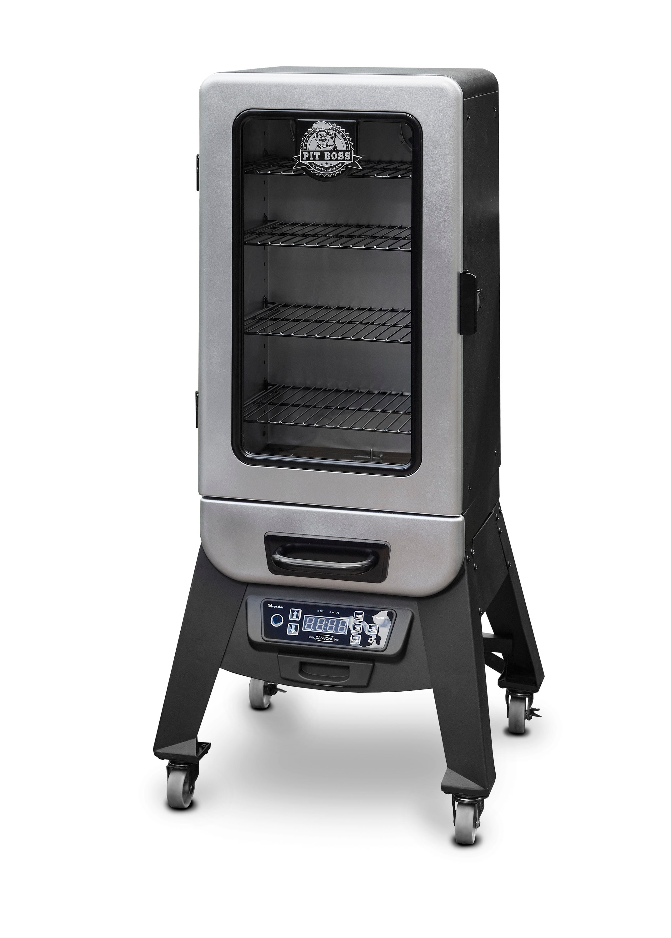 Lår Åben 945 Pit Boss 3 687-Sq in Black Electric Smoker in the Electric Smokers  department at Lowes.com