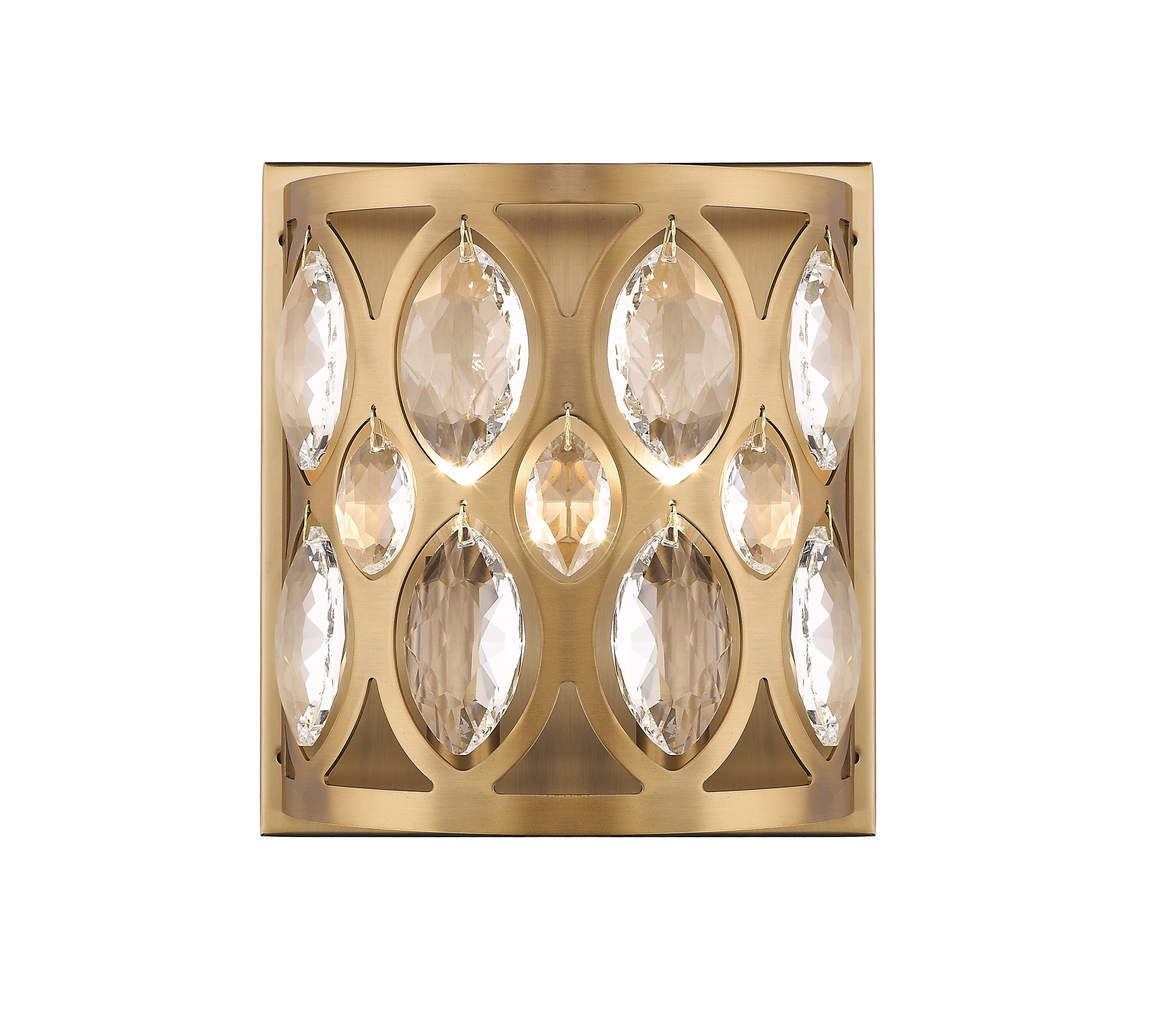 Z-Lite 6010-2S-HB Dealey 8.5-in W 1 -Light Antique Brass Wall Sconce