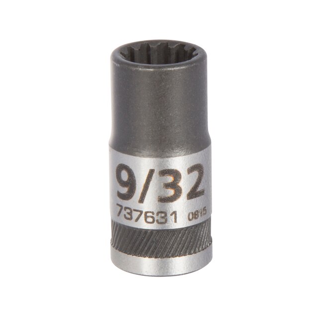 Kobalt Standard (SAE) 1/4-in Drive Spline 1/4-in Shallow Socket Kobalt Standard (SAE) 1/4-in Drive Spline 1/4-in Shallow Socket