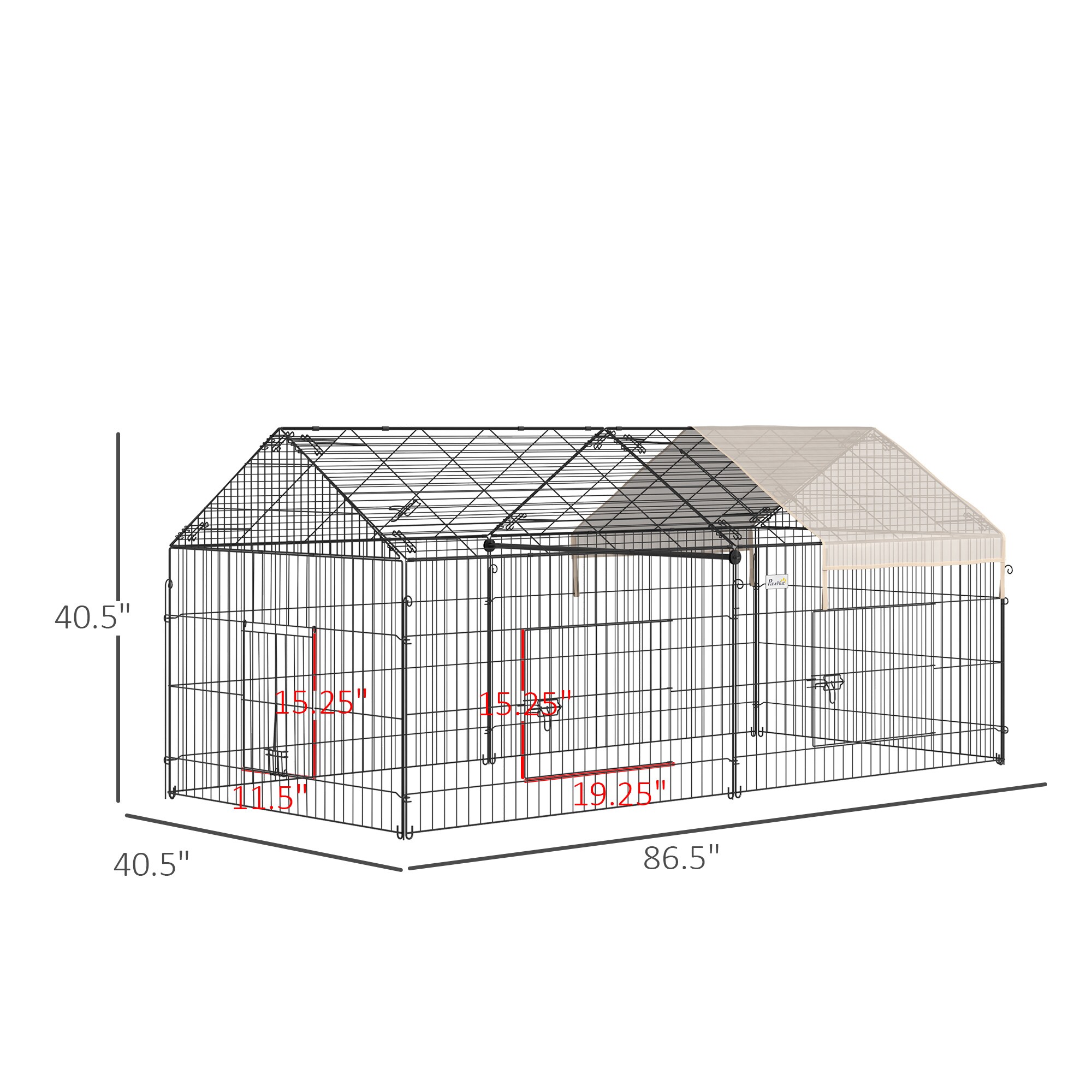Maocao Hoom JL166444 Chicken-Coops-Rabbit-Hutches - View #4
