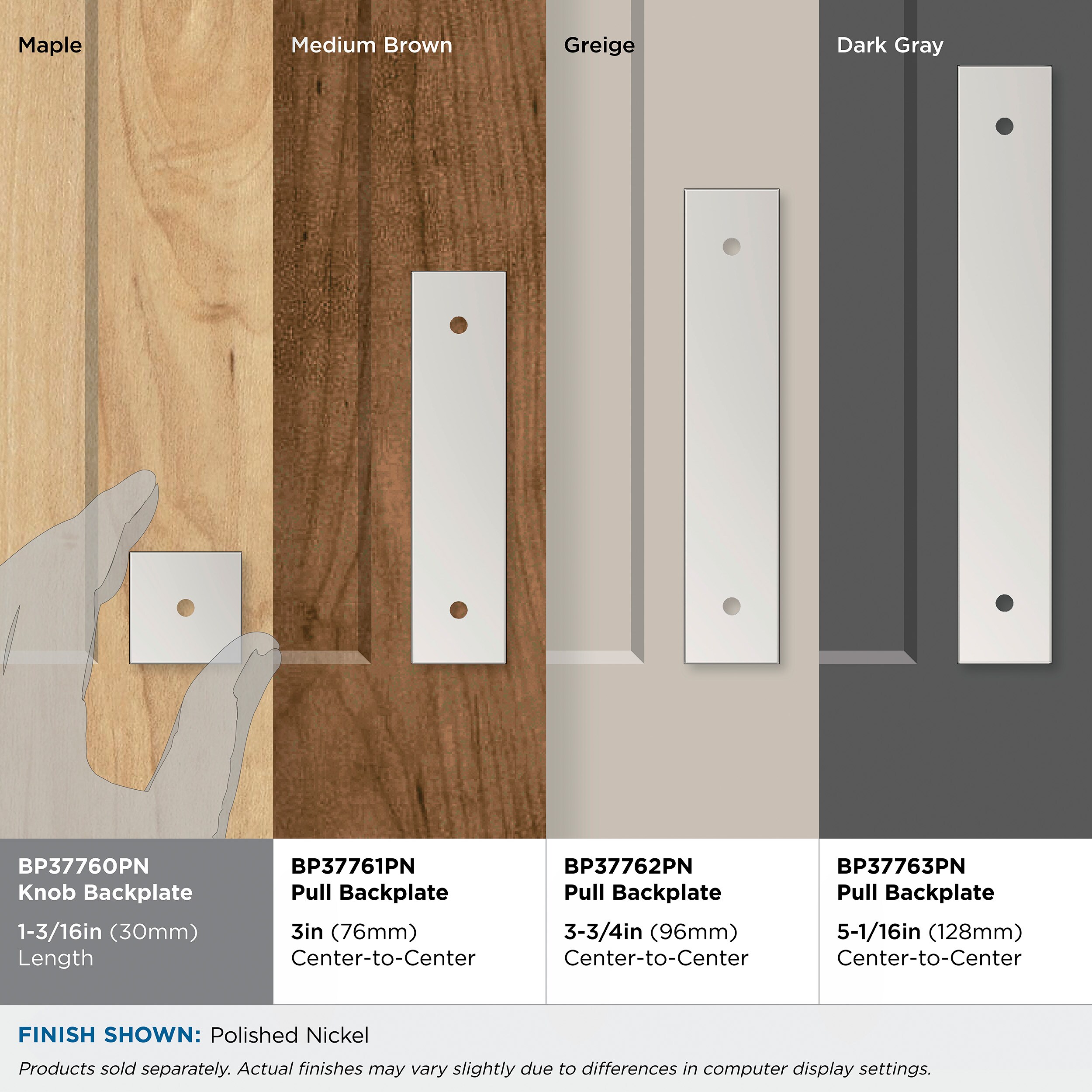 Amerock BP37760PN backplates - View #6