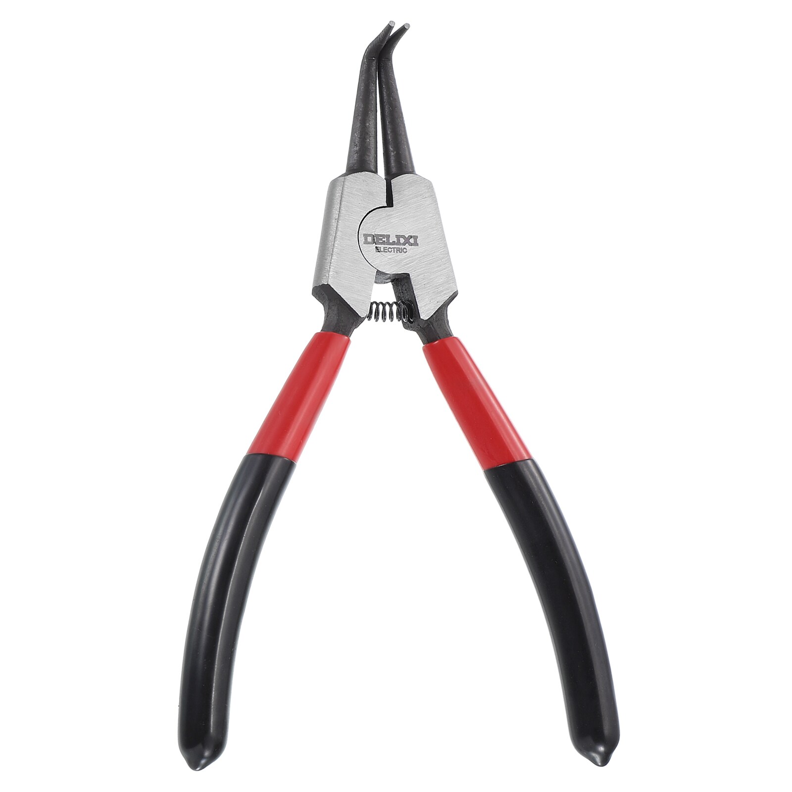 Harfington Snap Ring Plier 7inch CR-V External Circlip Pliers with 0.08inch Bent Jaw Tip for Ring Remove Retaining Pliers