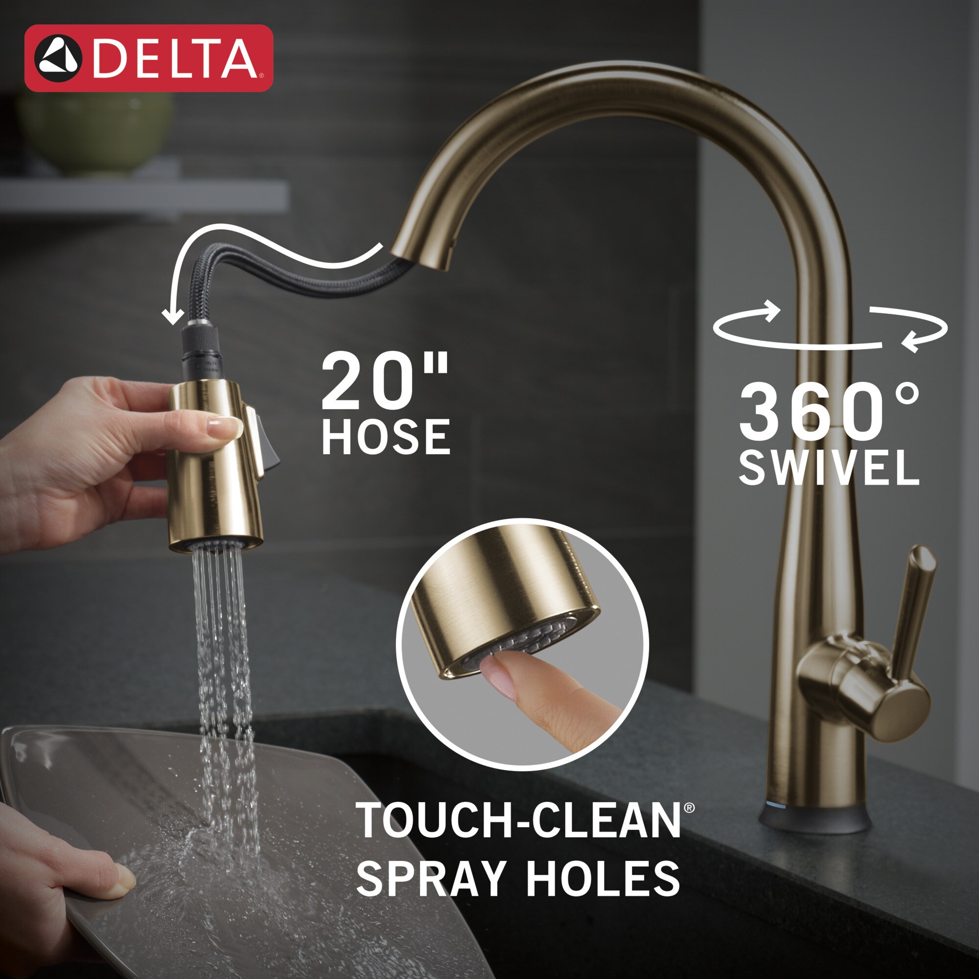 Delta 9113TV-CZ-DST Kitchen-Faucets - View #9