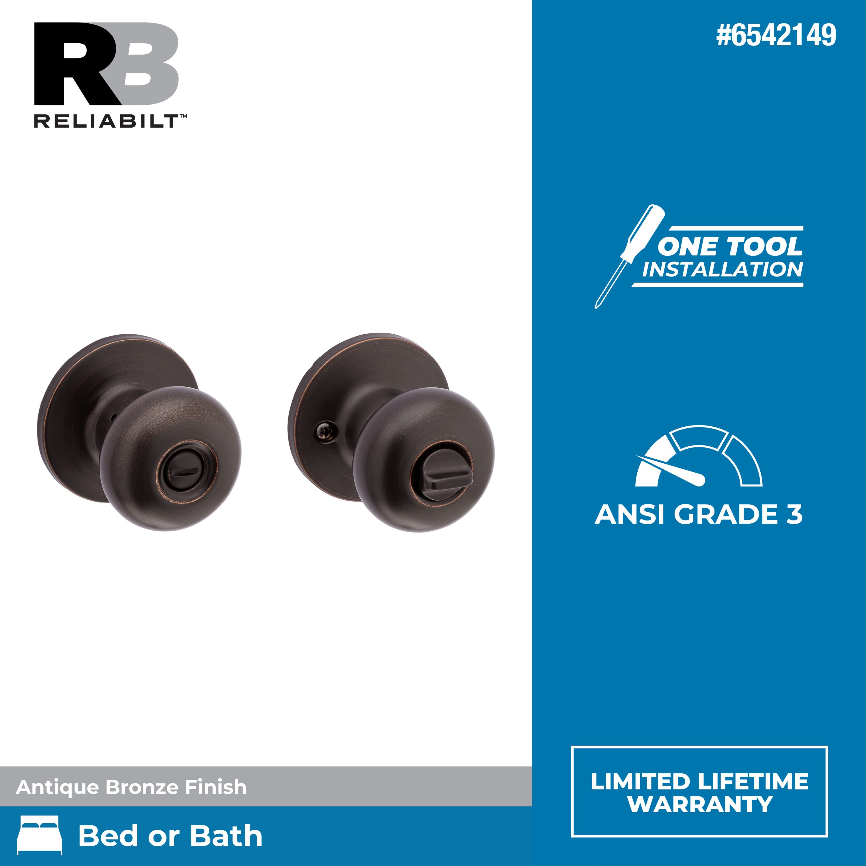 RELIABILT 93680-033 Door-Knobs - Thumbnail View #2