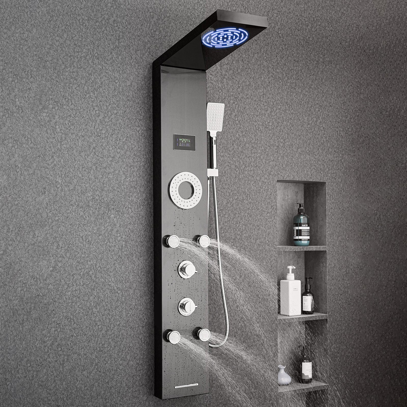 Mecale VOL-QOZKQ5 Showerhead-Bar-Panels - View #2