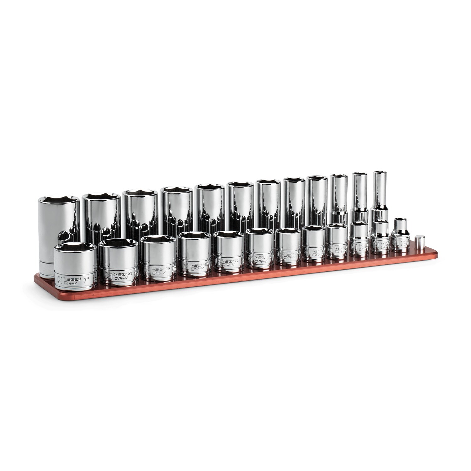 Capri Tools CP12320-24SSDR 3/8-in Drive Standard (SAE) Shallow/Deep Socket Set 24 -Pieces